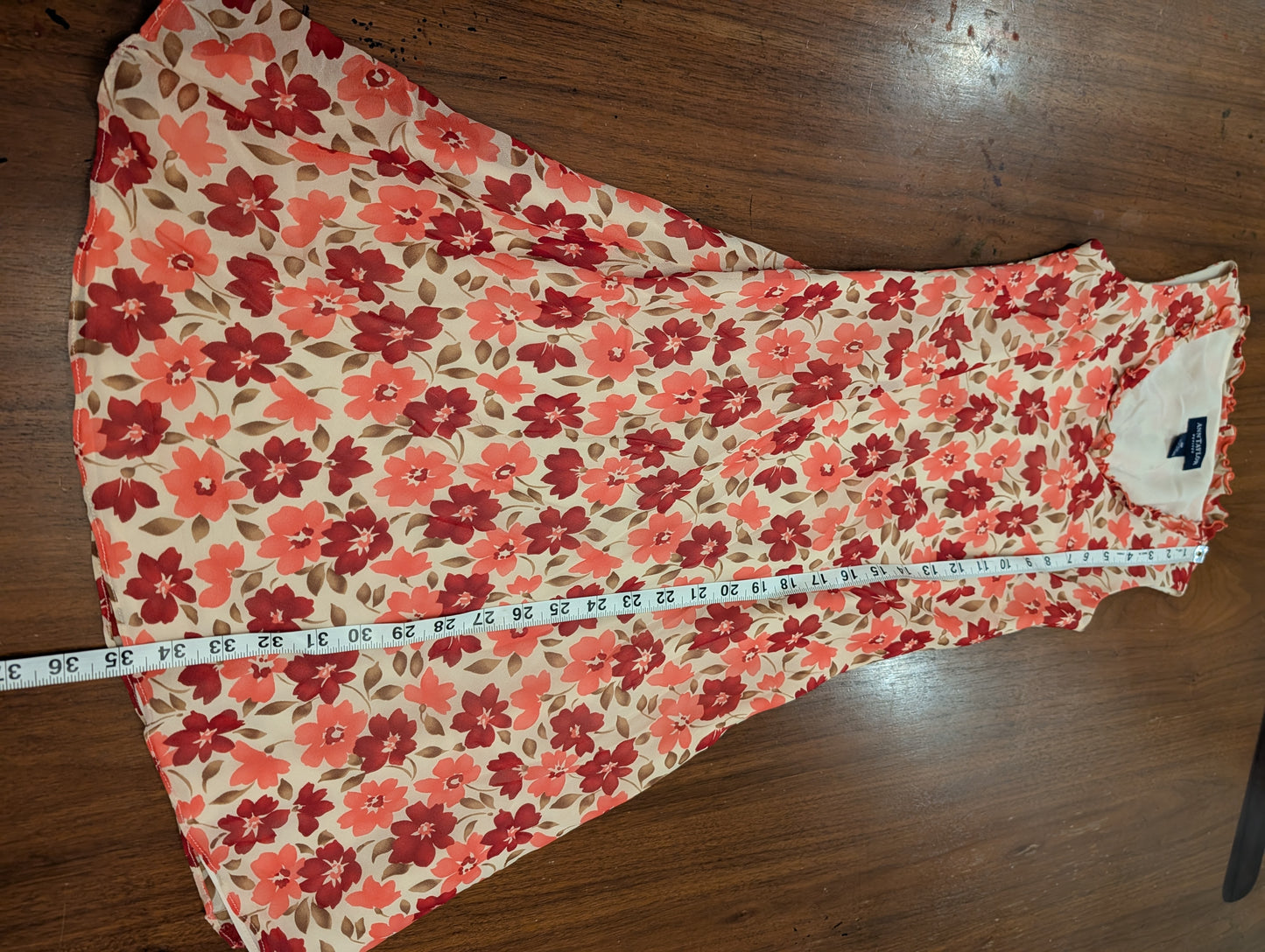 Vintage Ann Taylor Silk Floral Dress - 2P/XS