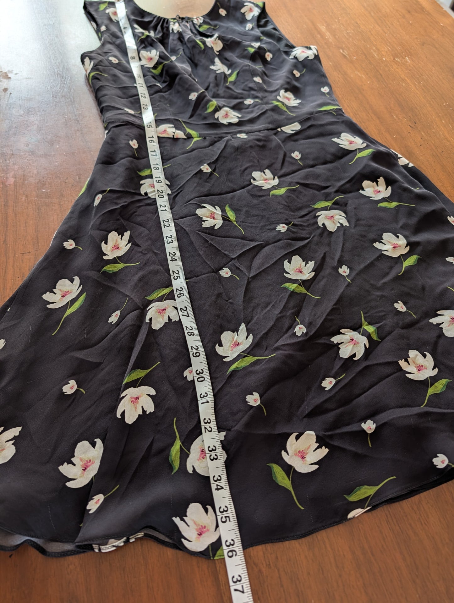 MILLY Silk Floral Mini Dress - 6/S