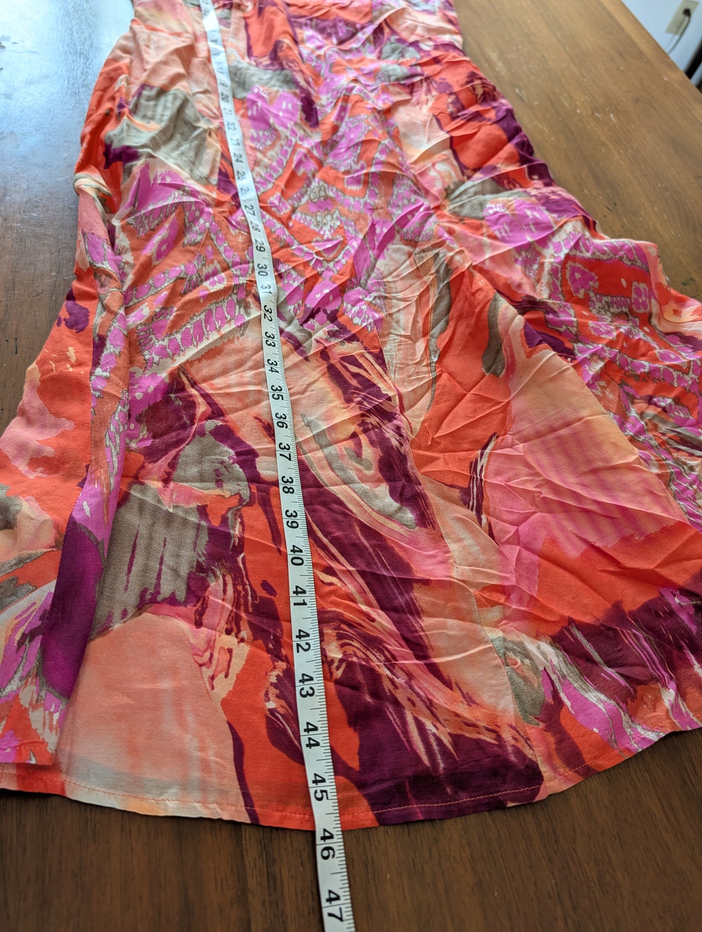 Silk Cotton Colorful Printed Dress - 8/M