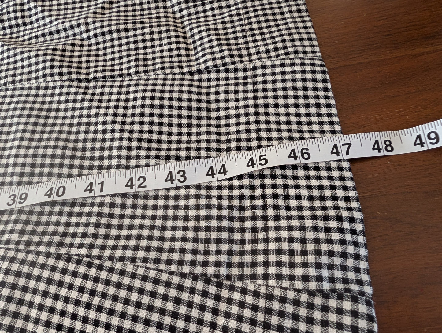 Gingham Plaid Midi Dress -6/S
