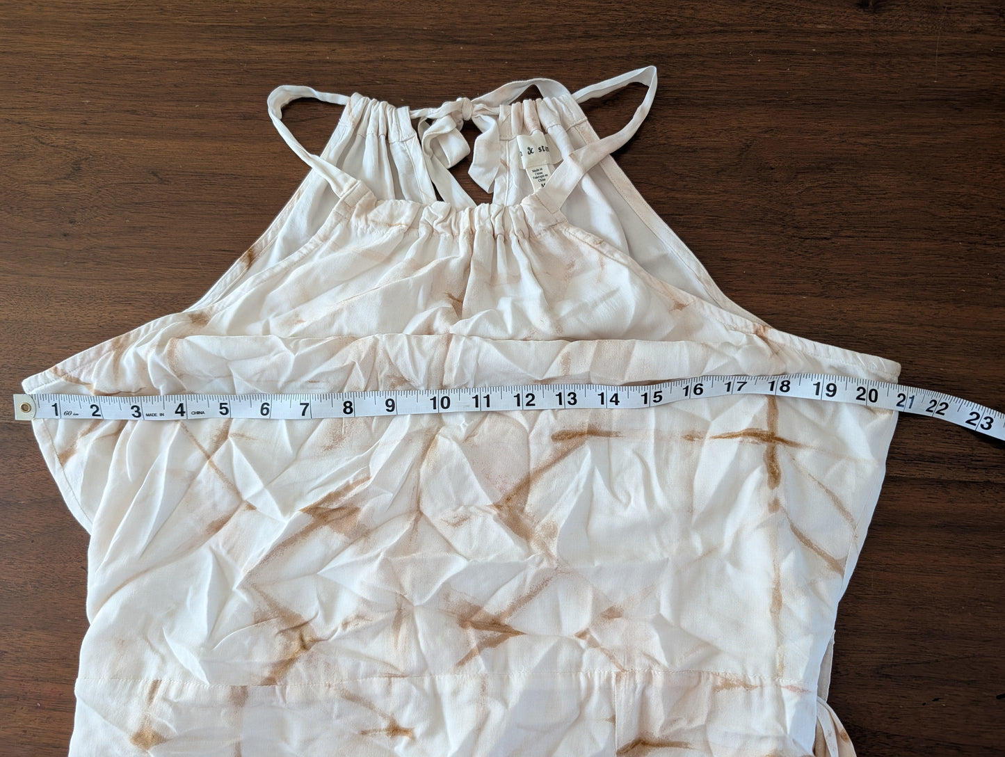 Anthropologie Belted Tie Dye Dress - M