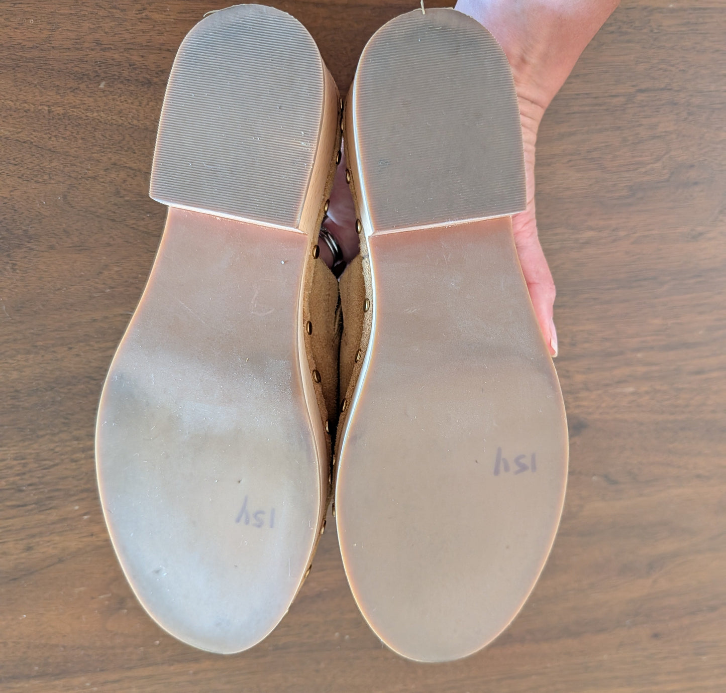 J.Crew Suede Leather Clogs - 7