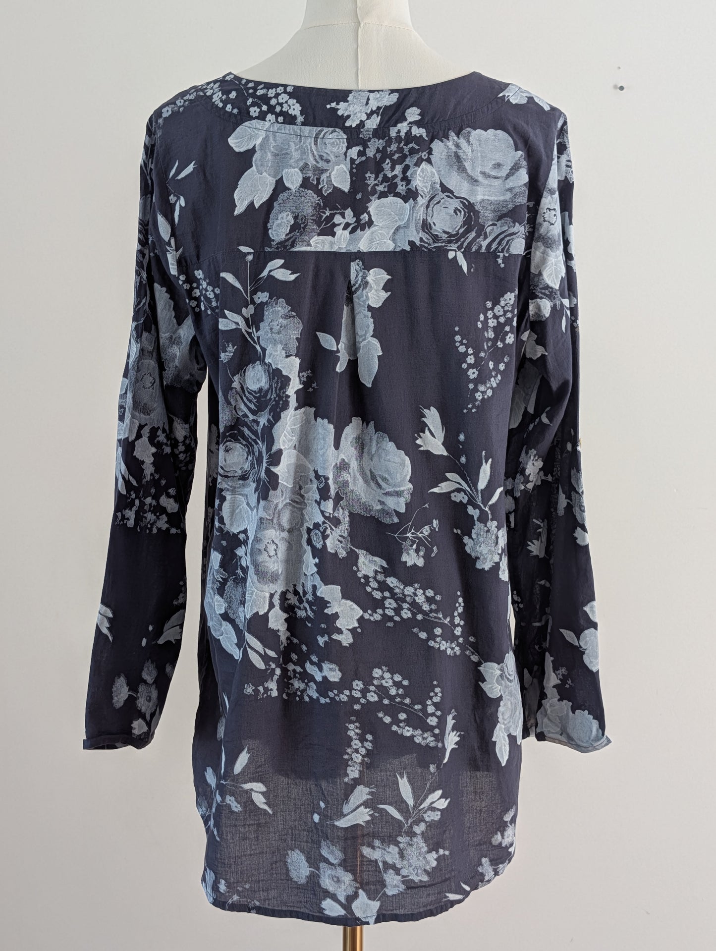 Soft Surroundings Cotton Floral Pintuck Tunic – M