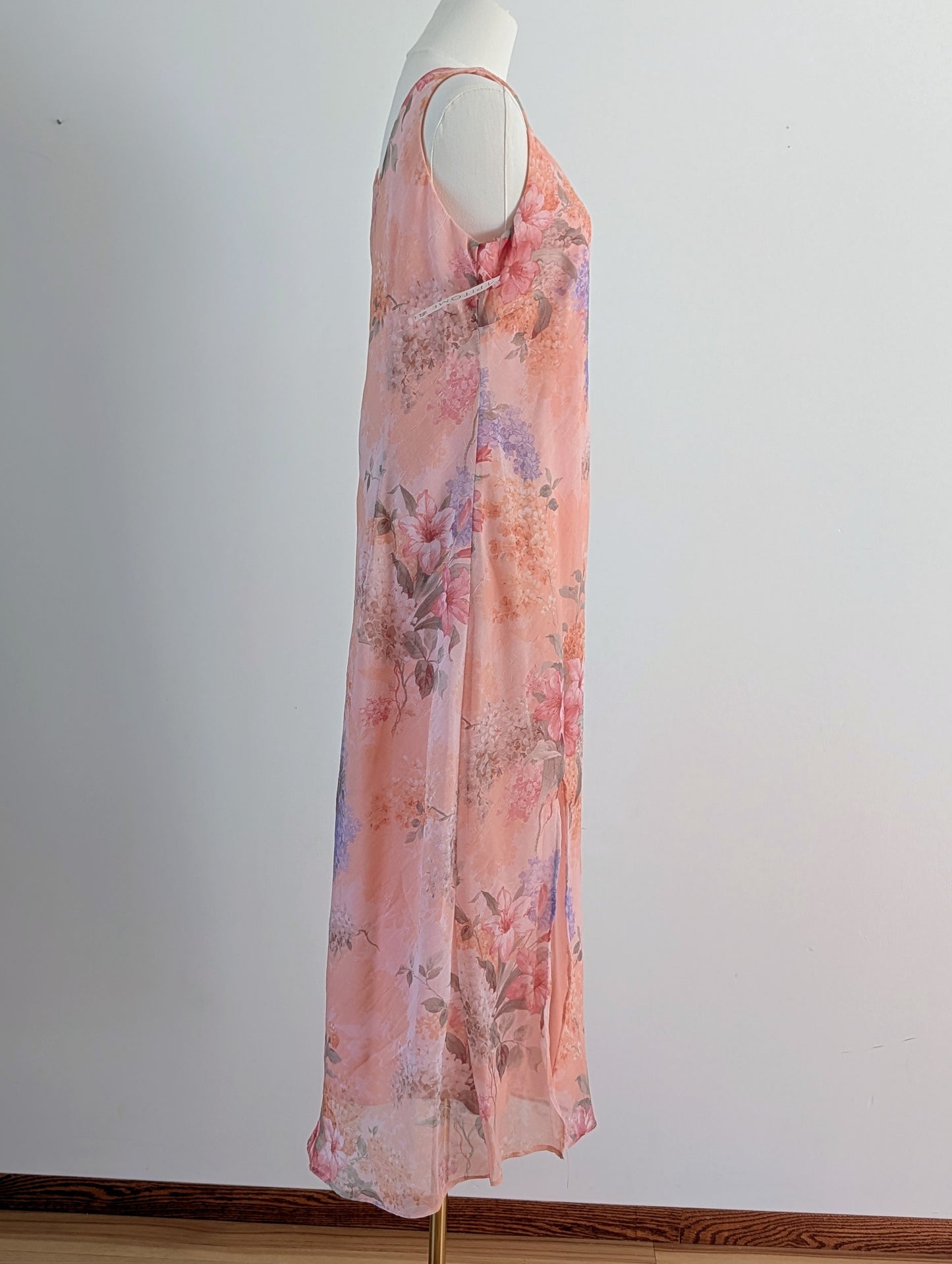 NWT Vintage Karin Stevens Floral Midi Dress - 10