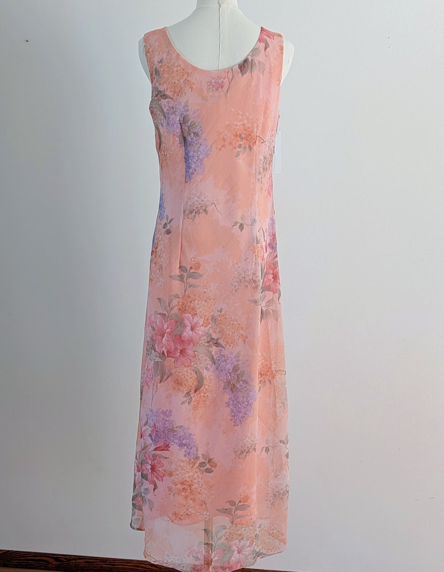 NWT Vintage Karin Stevens Floral Midi Dress - 10