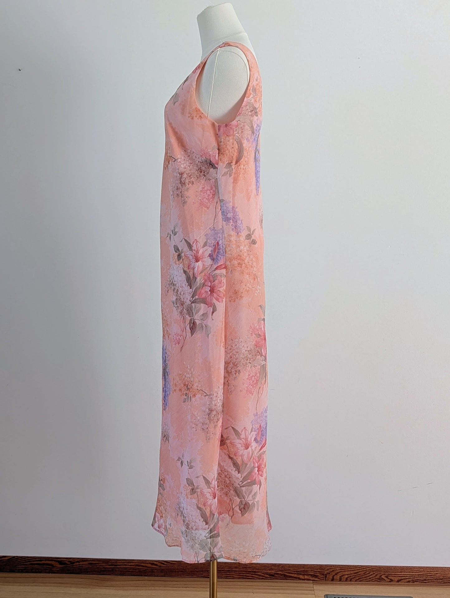 NWT Vintage Karin Stevens Floral Midi Dress - 10