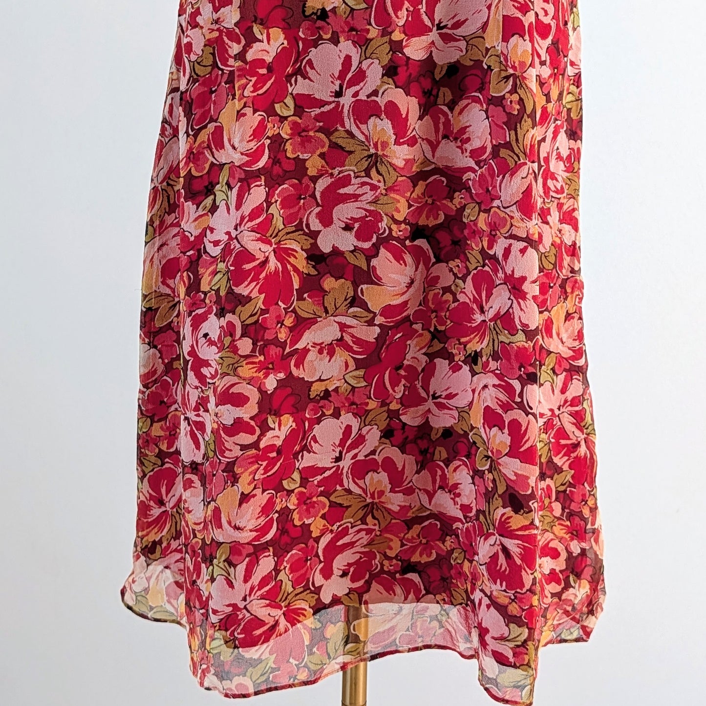 Vintage Coldwater Creek 100% Silk Floral Dress - 12