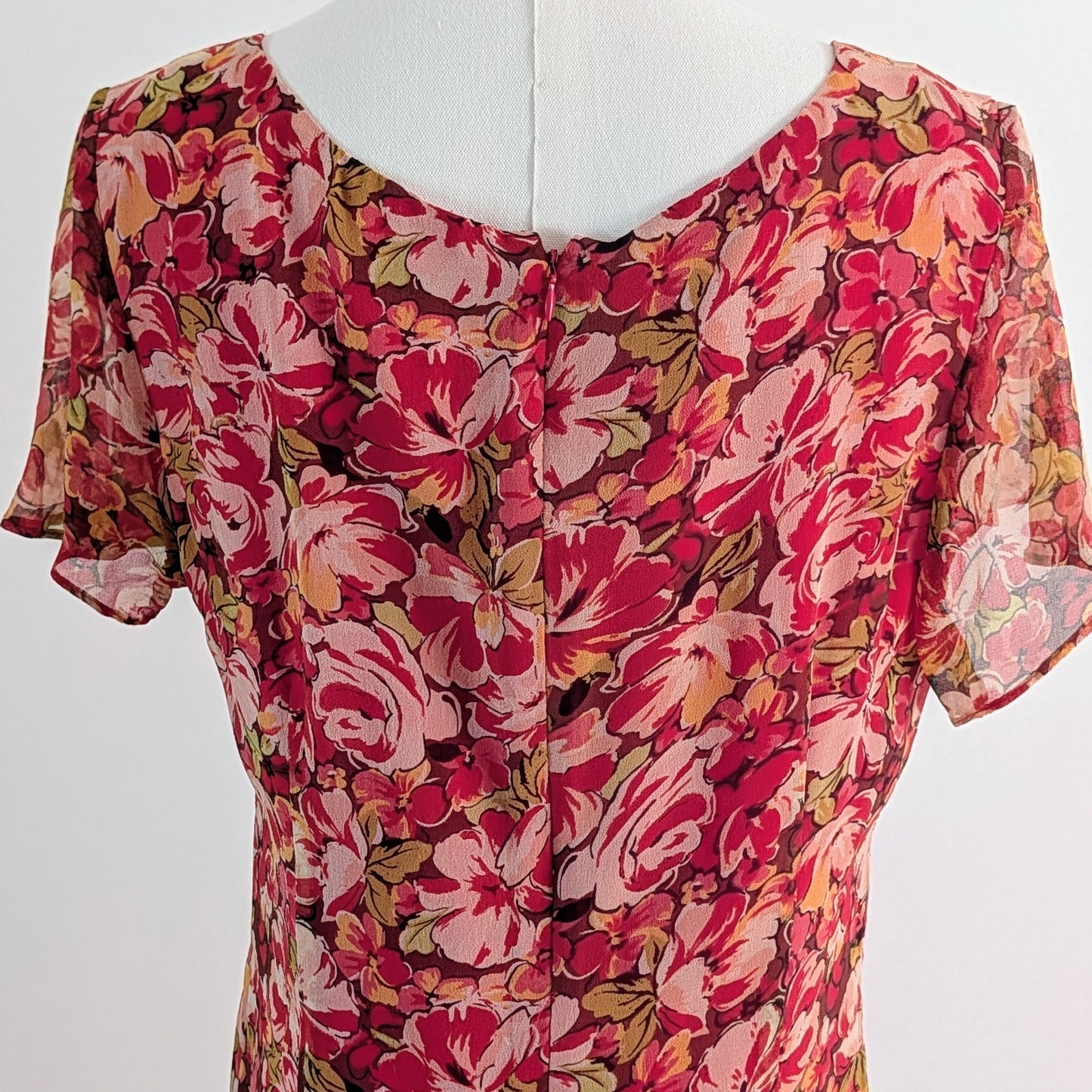 Vintage Coldwater Creek 100% Silk Floral Dress - 12
