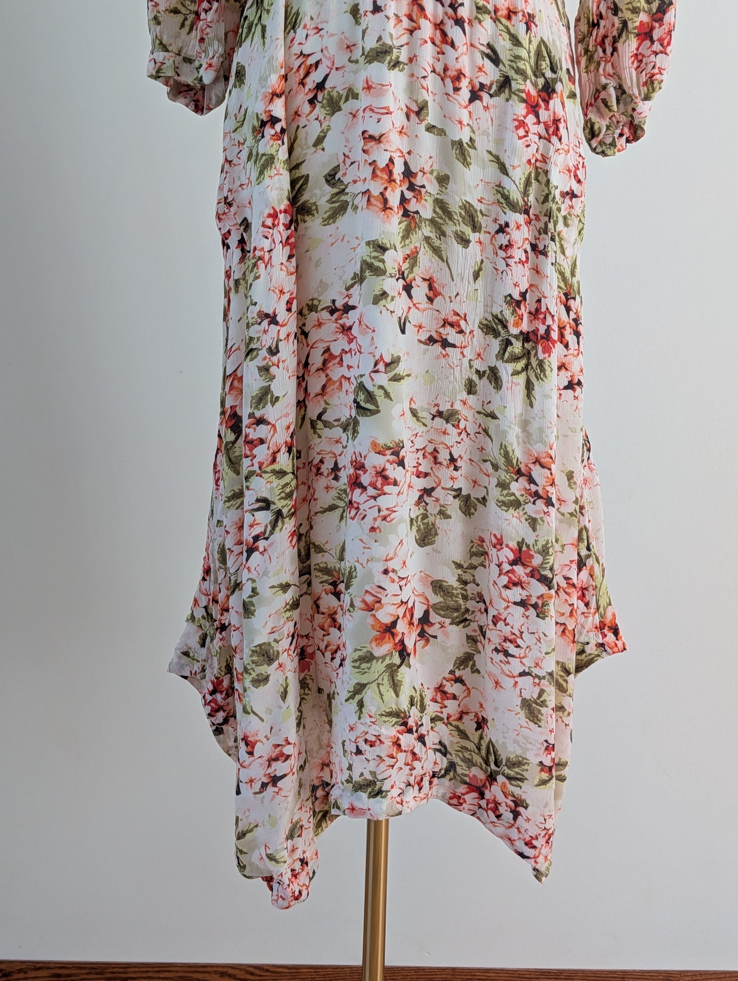 J.Jill Floral Button Front Midi Dress – S