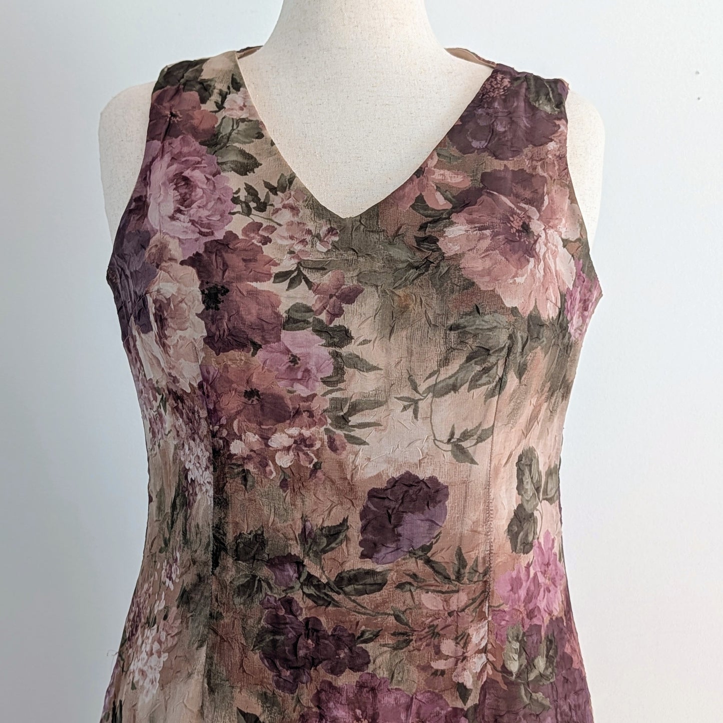 Vintage Dress Barn Floral Sheath Midi Dress - 14