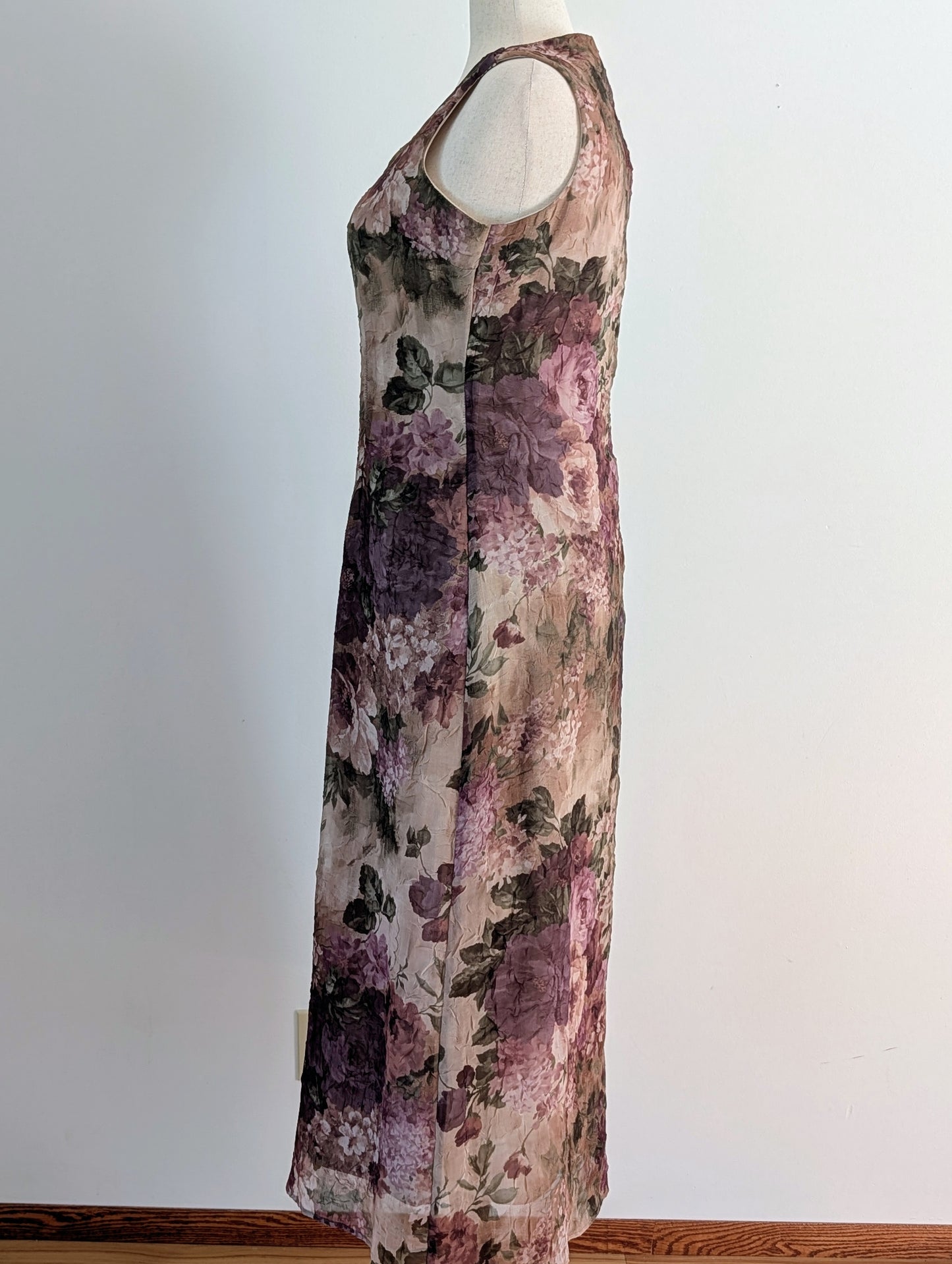 Vintage Dress Barn Floral Sheath Midi Dress - 14