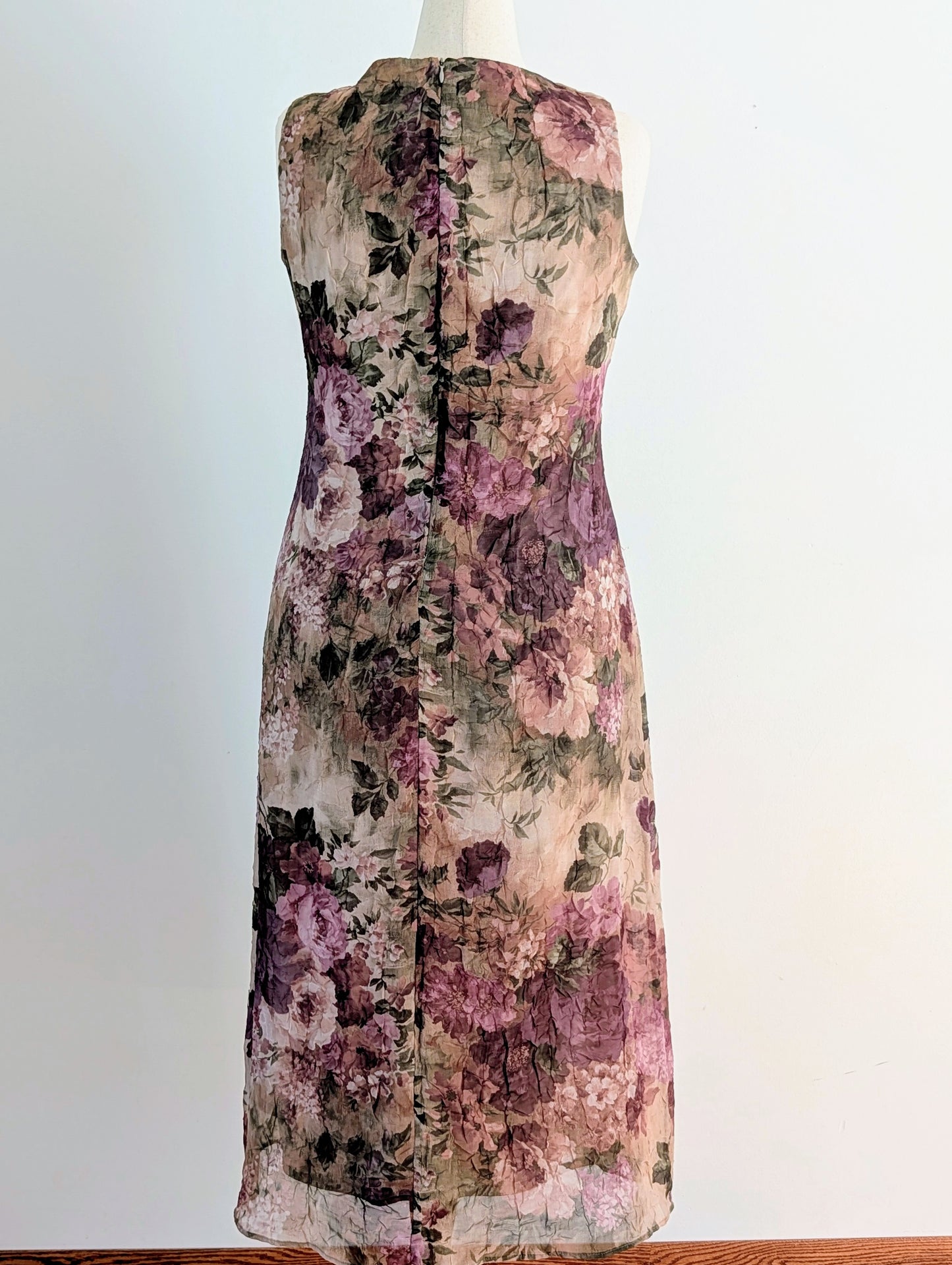 Vintage Dress Barn Floral Sheath Midi Dress - 14