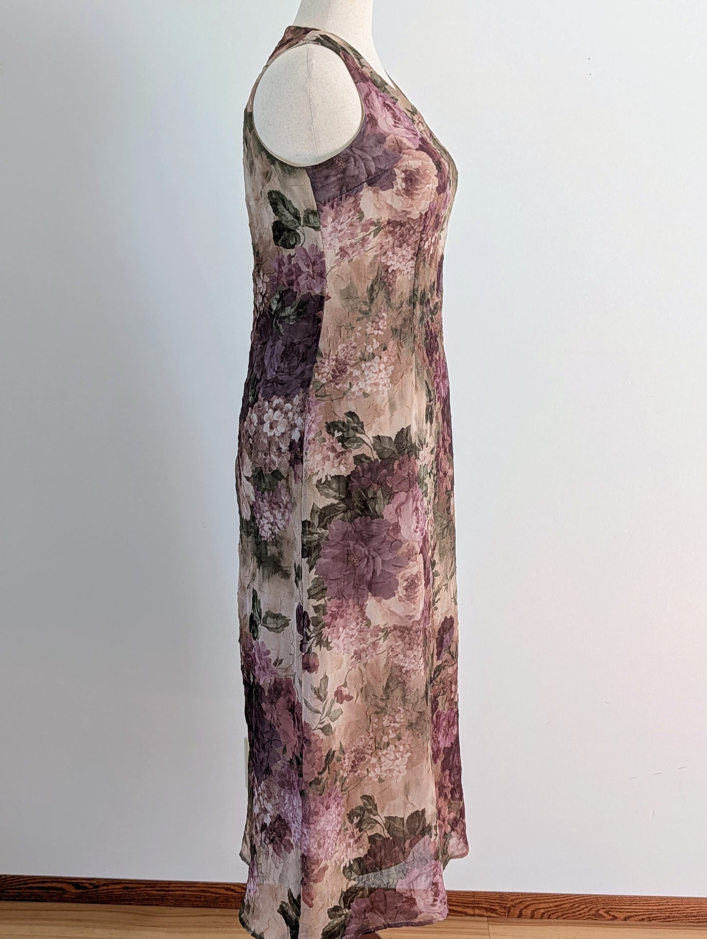 Vintage Dress Barn Floral Sheath Midi Dress - 14