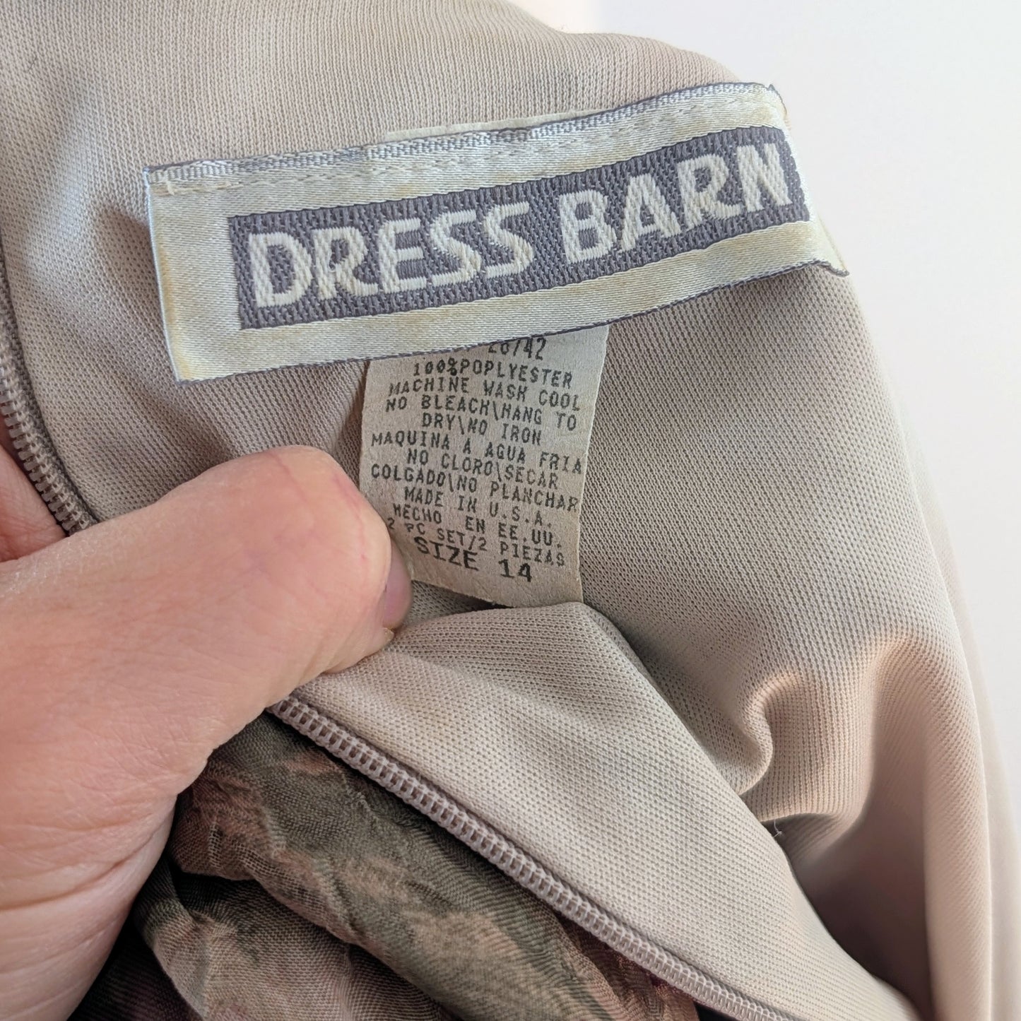 Vintage Dress Barn Floral Sheath Midi Dress - 14