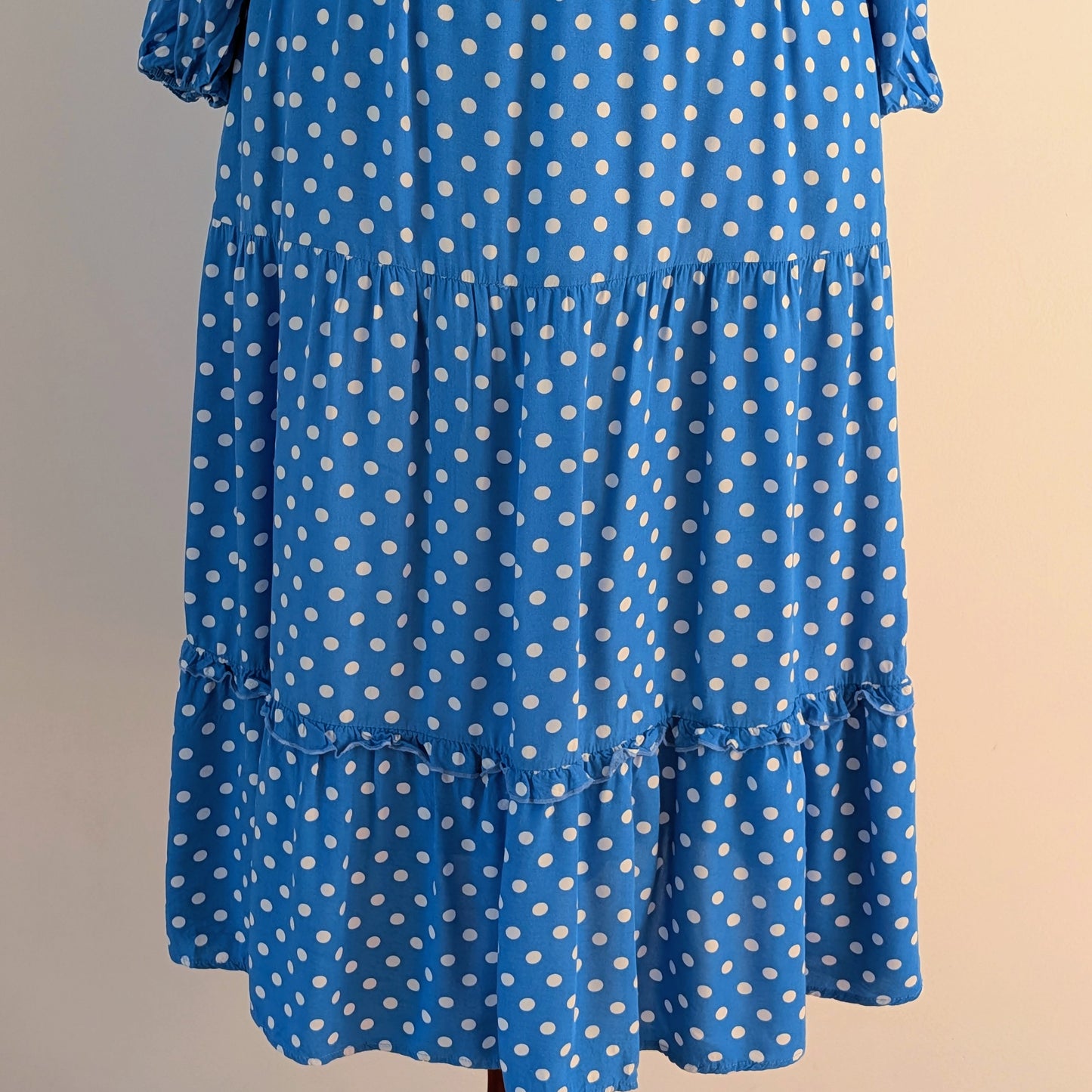 Anthropologie Dolan Polka Dot Smocked Midi Dress – XL