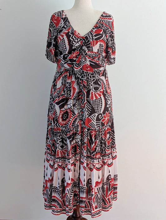 A for Anthropologie Abstract Midi Dress – XLP