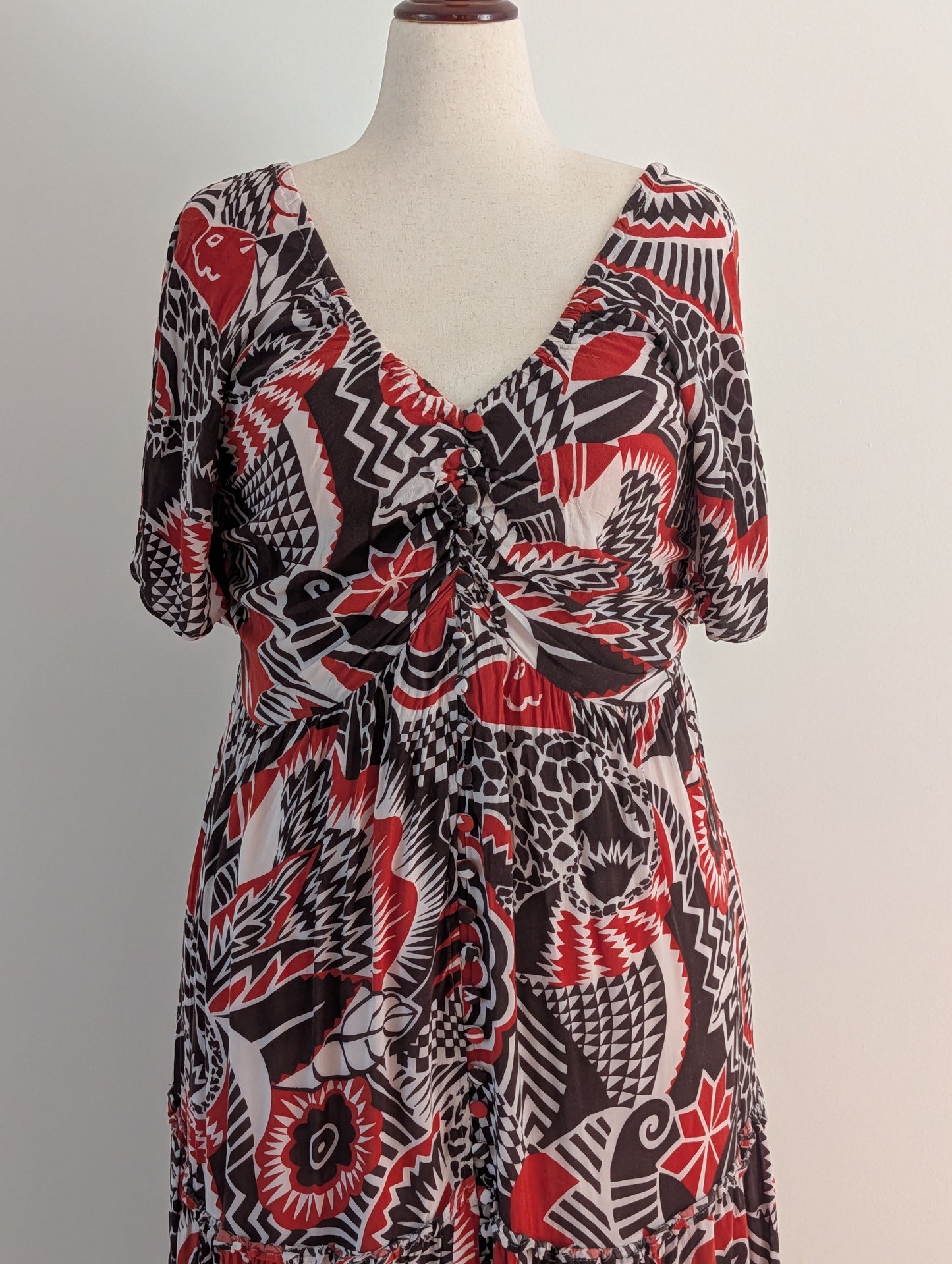 A for Anthropologie Abstract Midi Dress – XLP