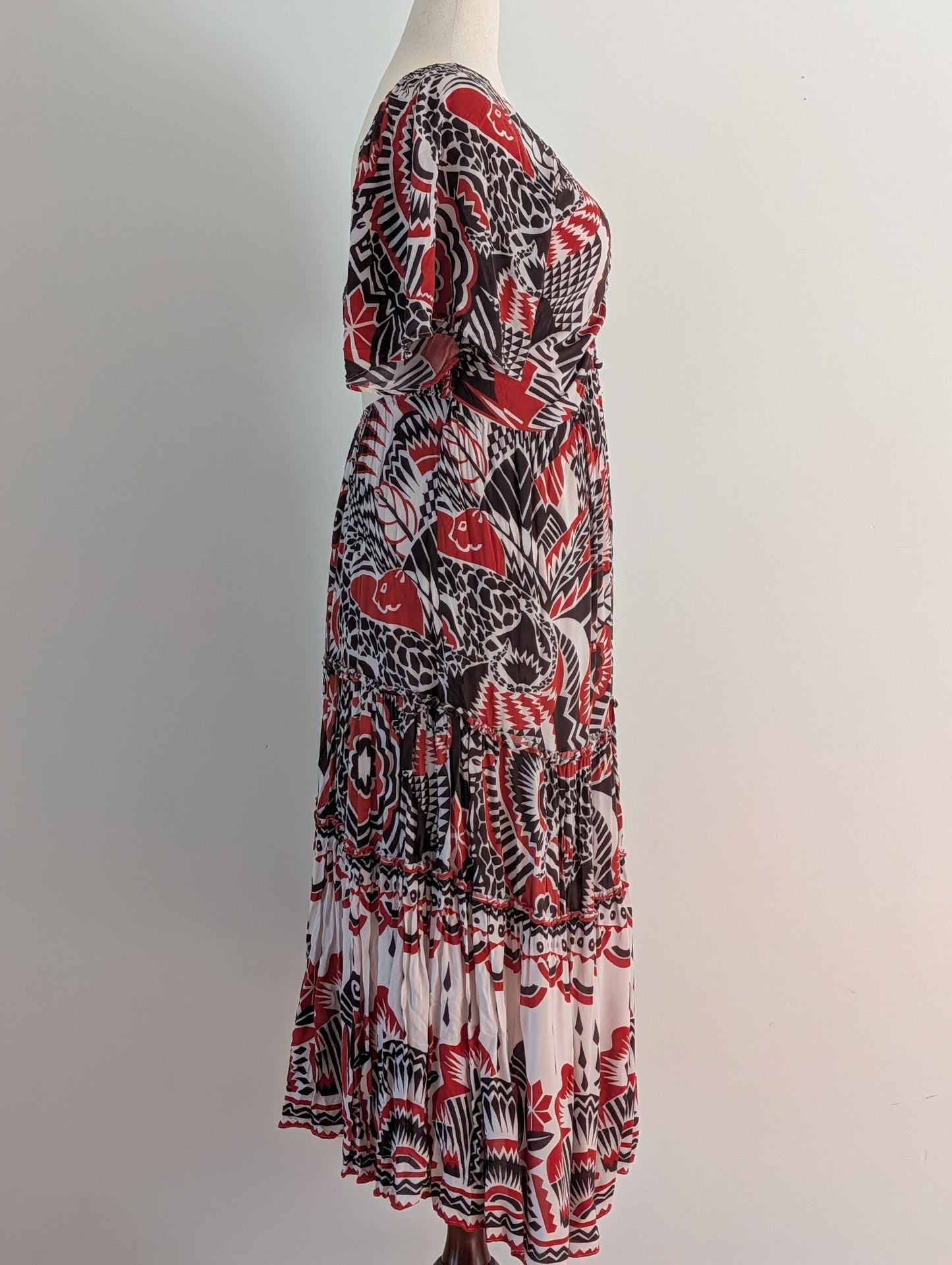 A for Anthropologie Abstract Midi Dress – XLP