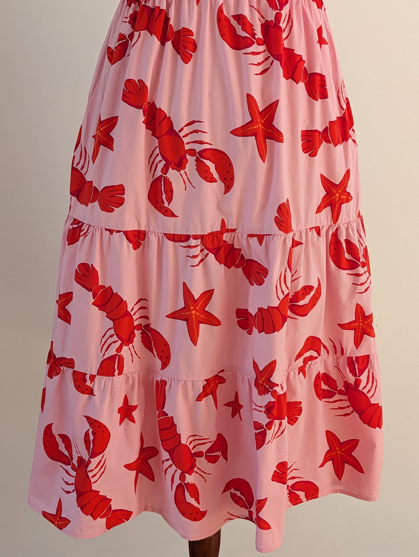 J.Crew Lobster Starfish Tiered Midi Dress – 14