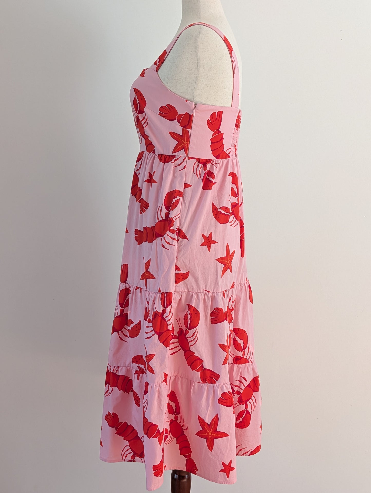 J.Crew Lobster Starfish Tiered Midi Dress – 14