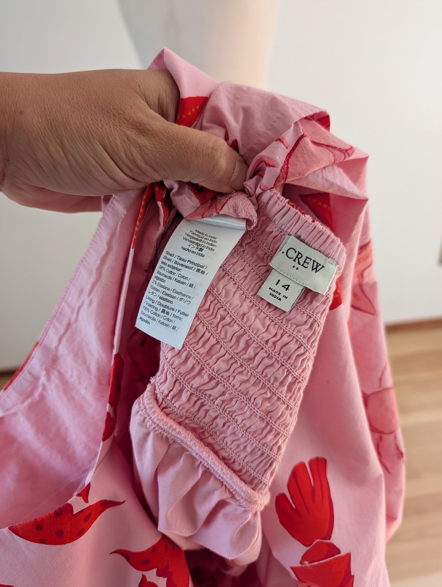 J.Crew Lobster Starfish Tiered Midi Dress – 14