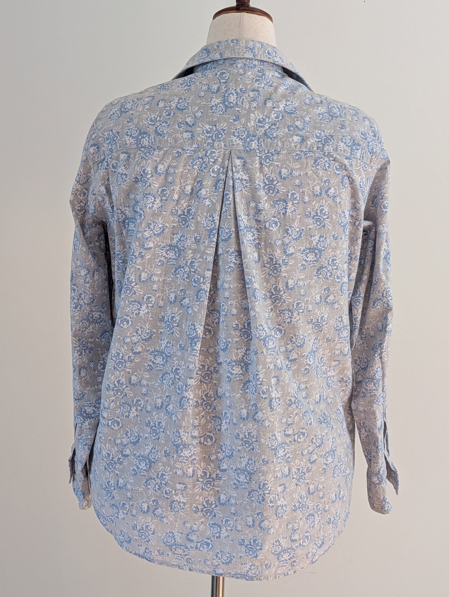 Grayson The Hero Blue Floral Cotton Shirt – XL