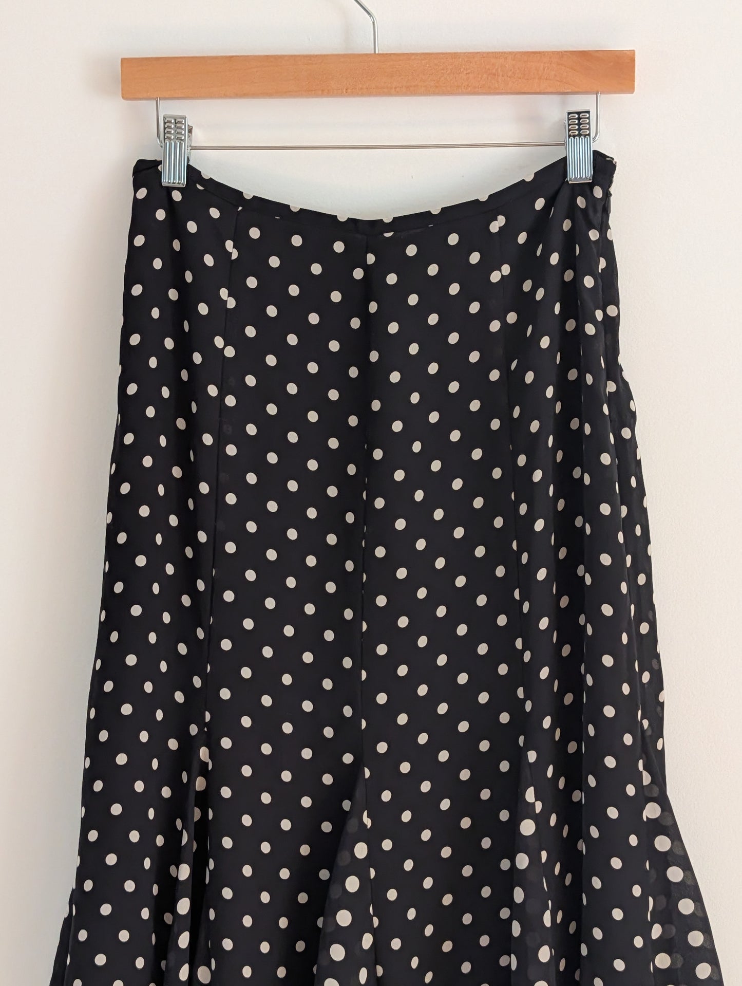 Vintage Christopher & Banks Polka Dot Midi Skirt – 4