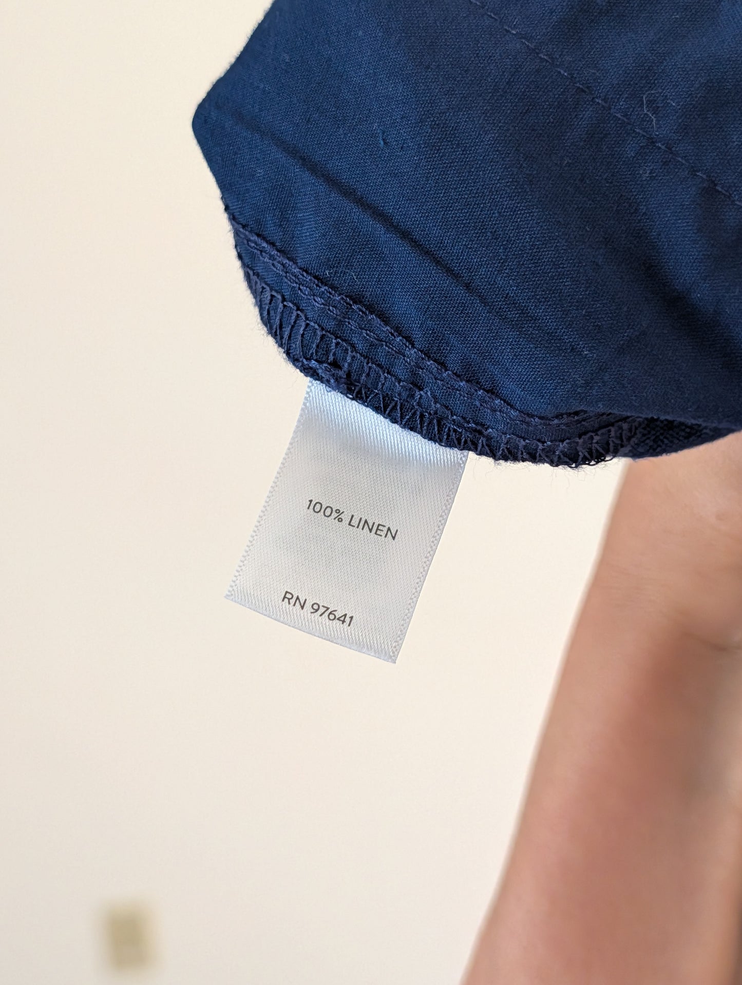 NWT J.Jill Navy European Flax 100% Linen Pants - 2X