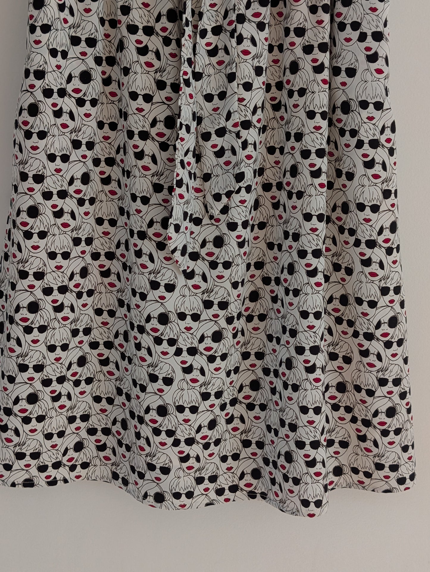 Anthropologie Porridge Getaway Face Print Skirt – S
