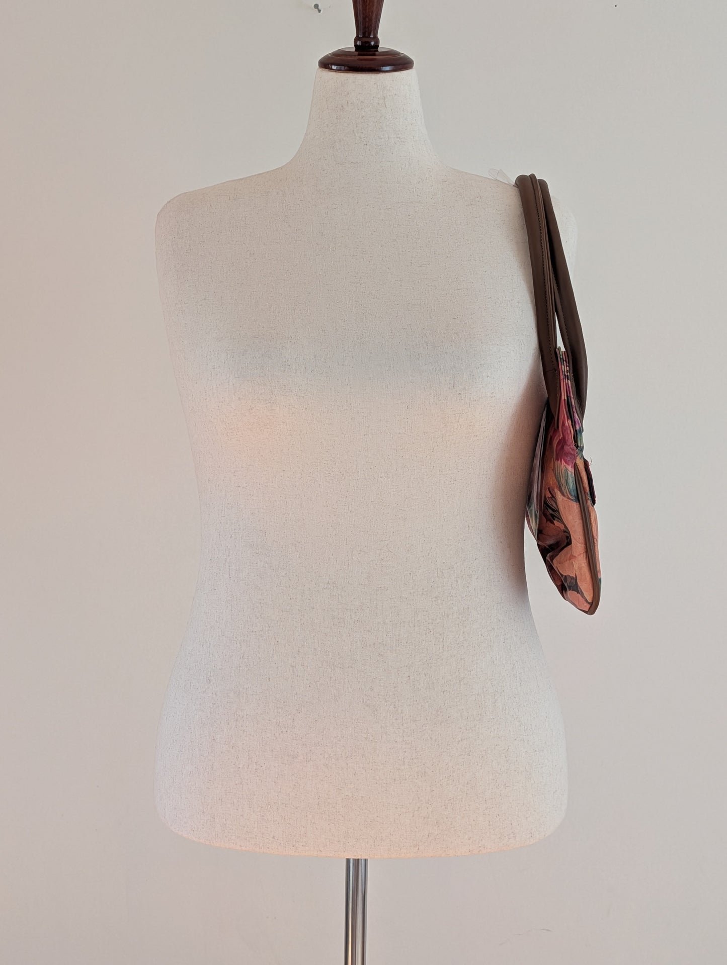 Ana Perico Argentina Genuine Leather Floral Shoulder Bag