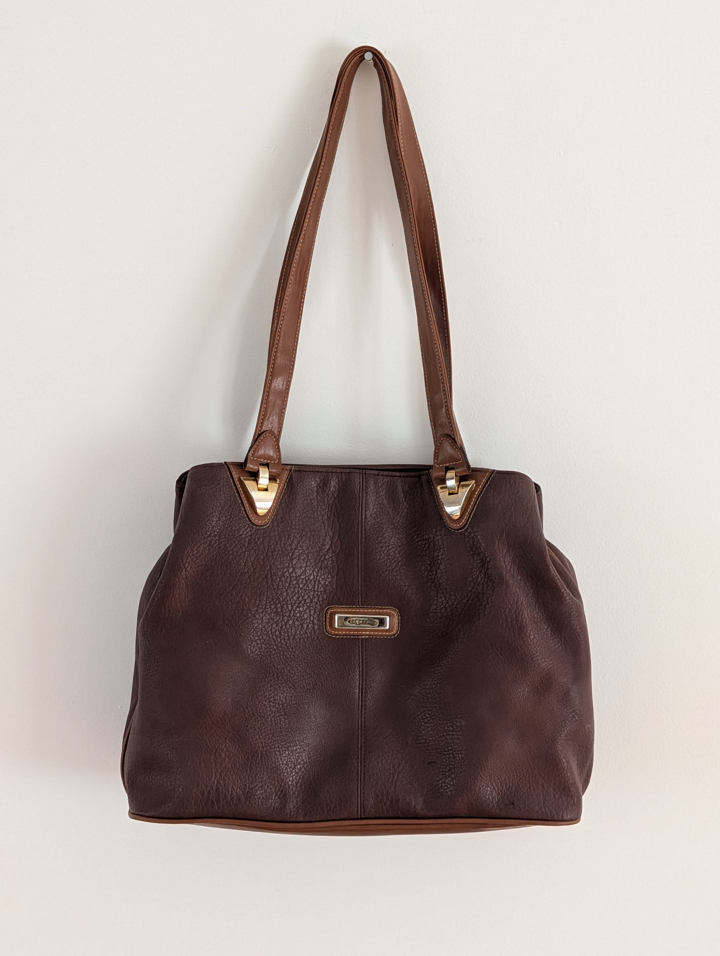 Capezio Vintage Faux Leather Shoulder Tote Bag