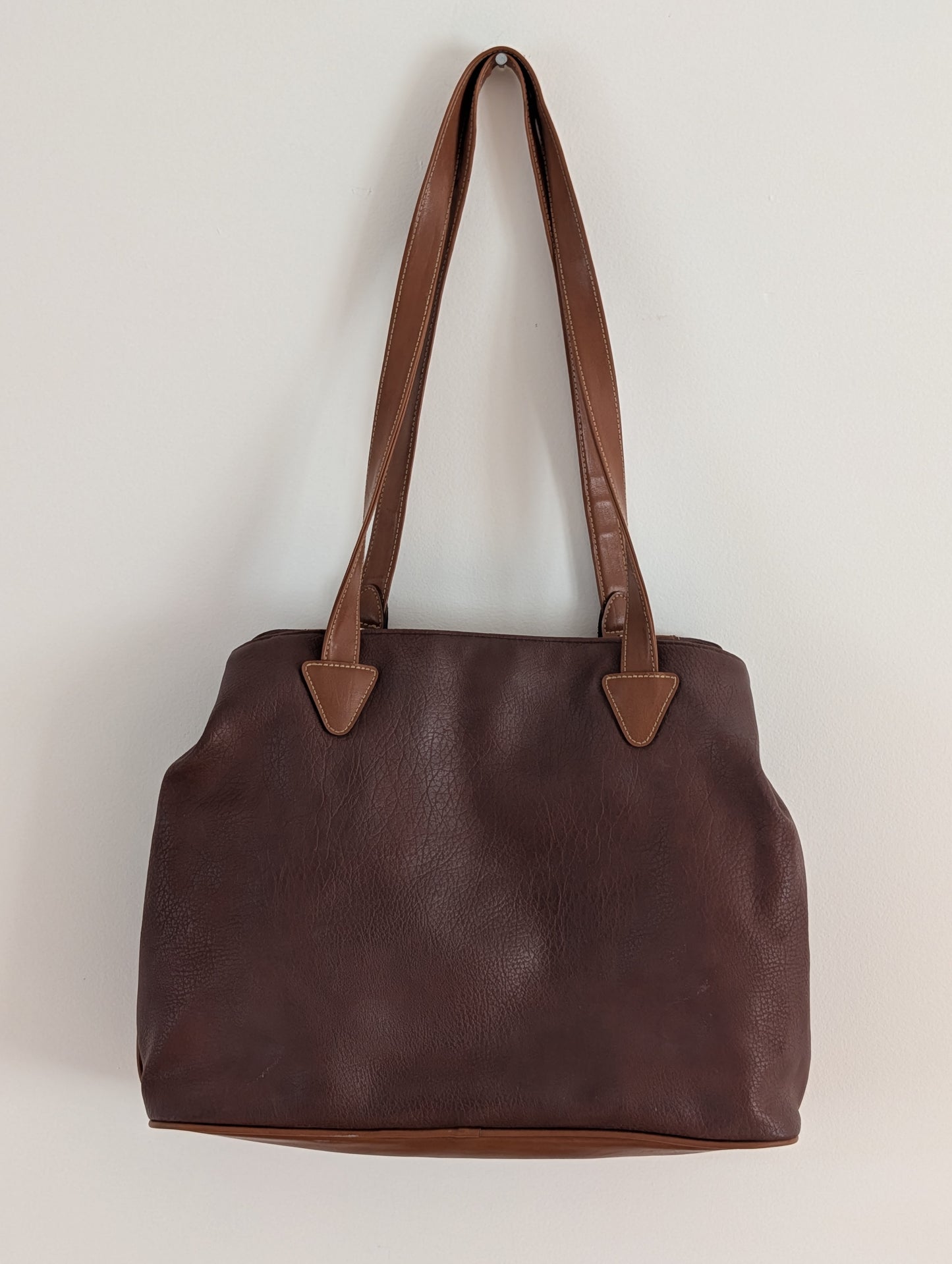 Capezio Vintage Faux Leather Shoulder Tote Bag