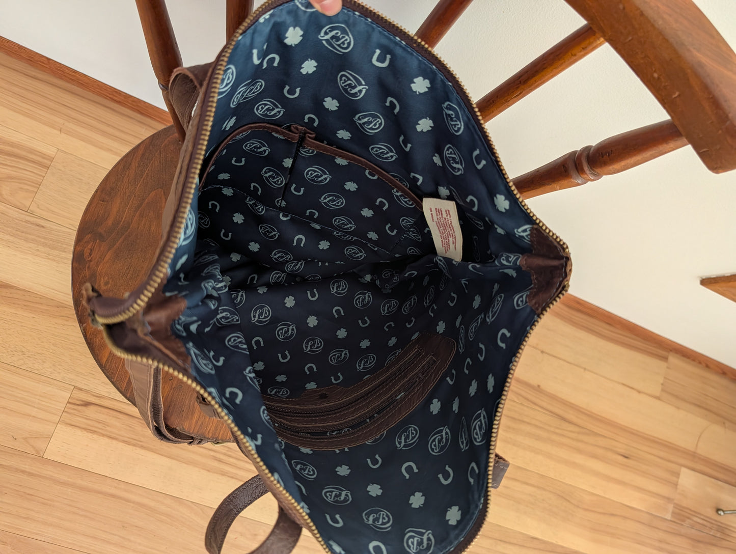 Lucky Brand Leather Patchwork Convertible Tote Crossbody Bag
