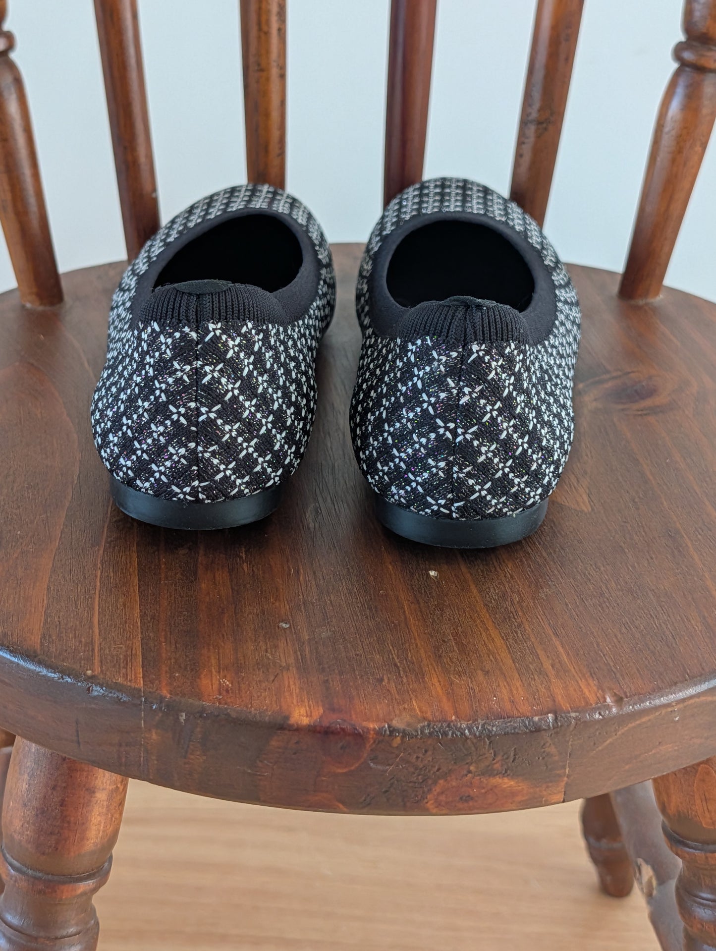 VIVAIA Black Tweed Ballet Flats – 9