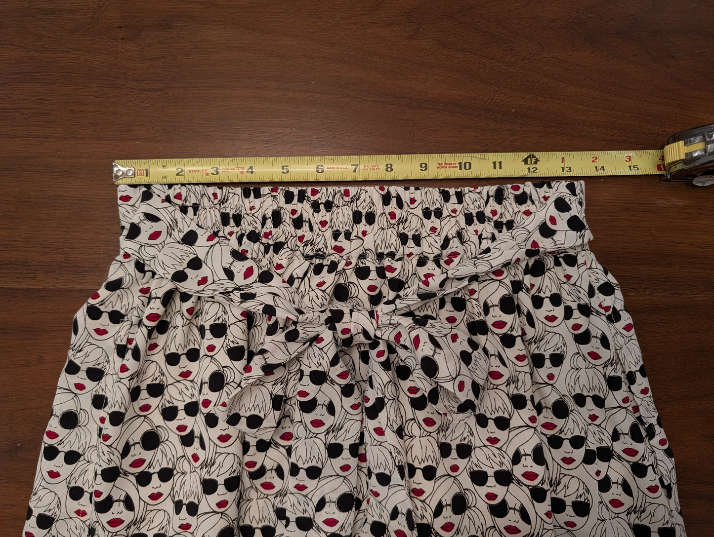 Anthropologie Porridge Getaway Face Print Skirt – S