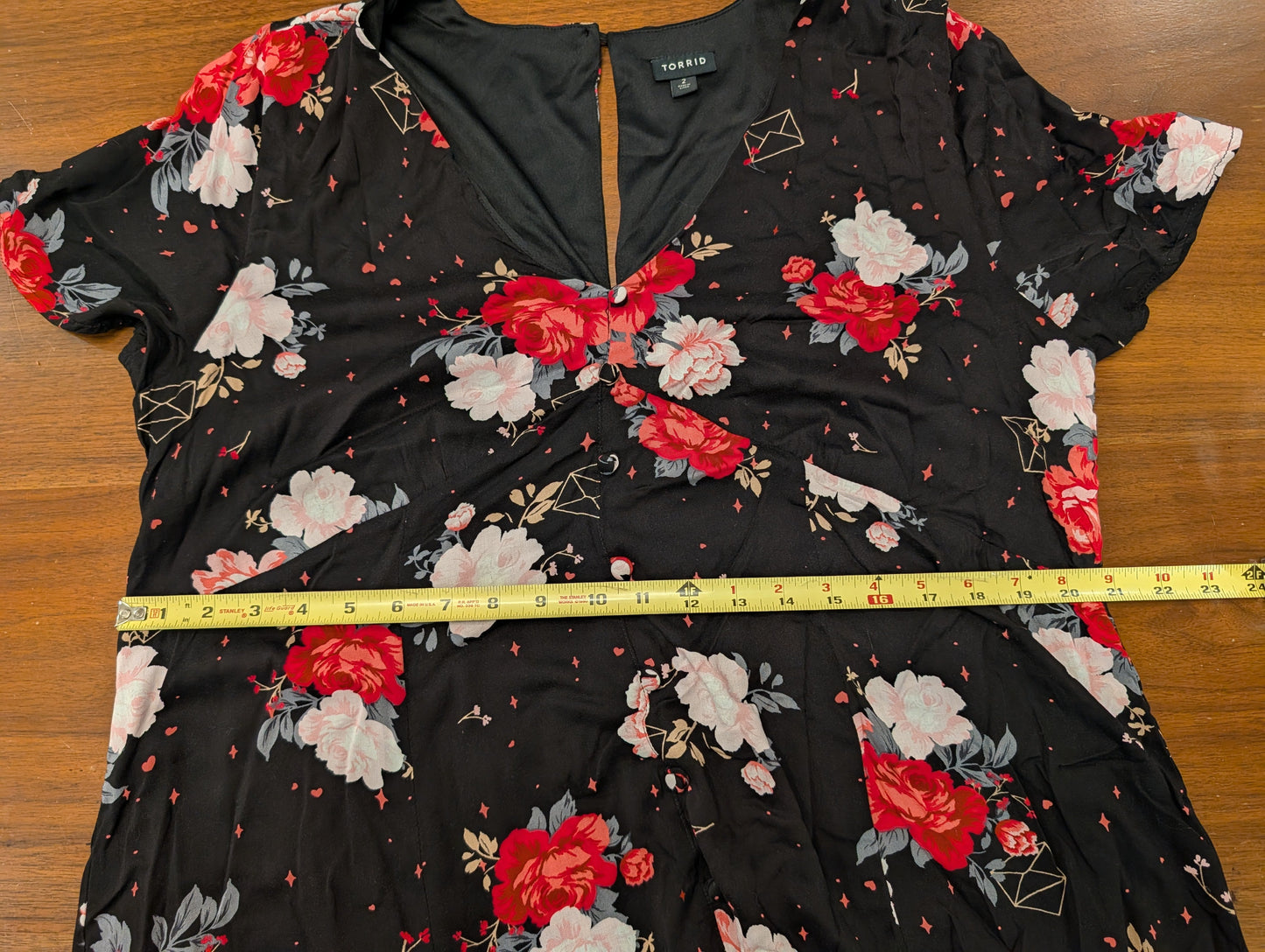Torrid Black Rose Floral Dress – 2X
