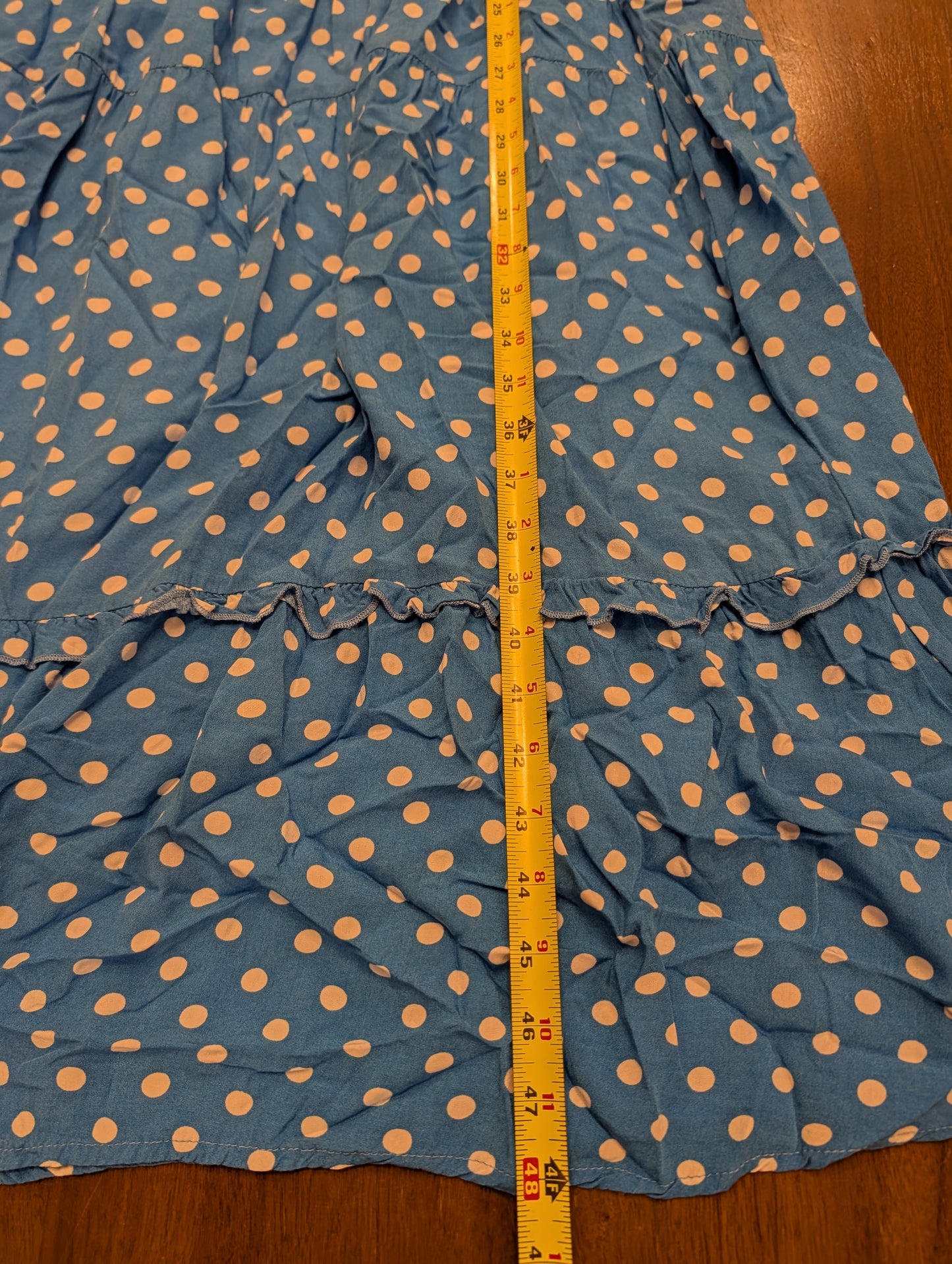 Anthropologie Dolan Polka Dot Smocked Midi Dress – XL