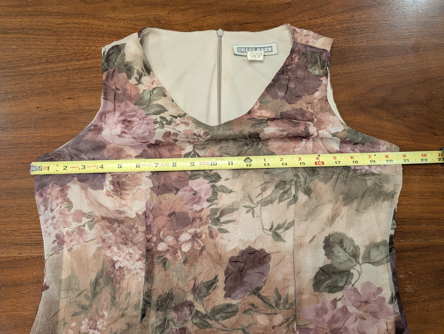 Vintage Dress Barn Floral Sheath Midi Dress - 14