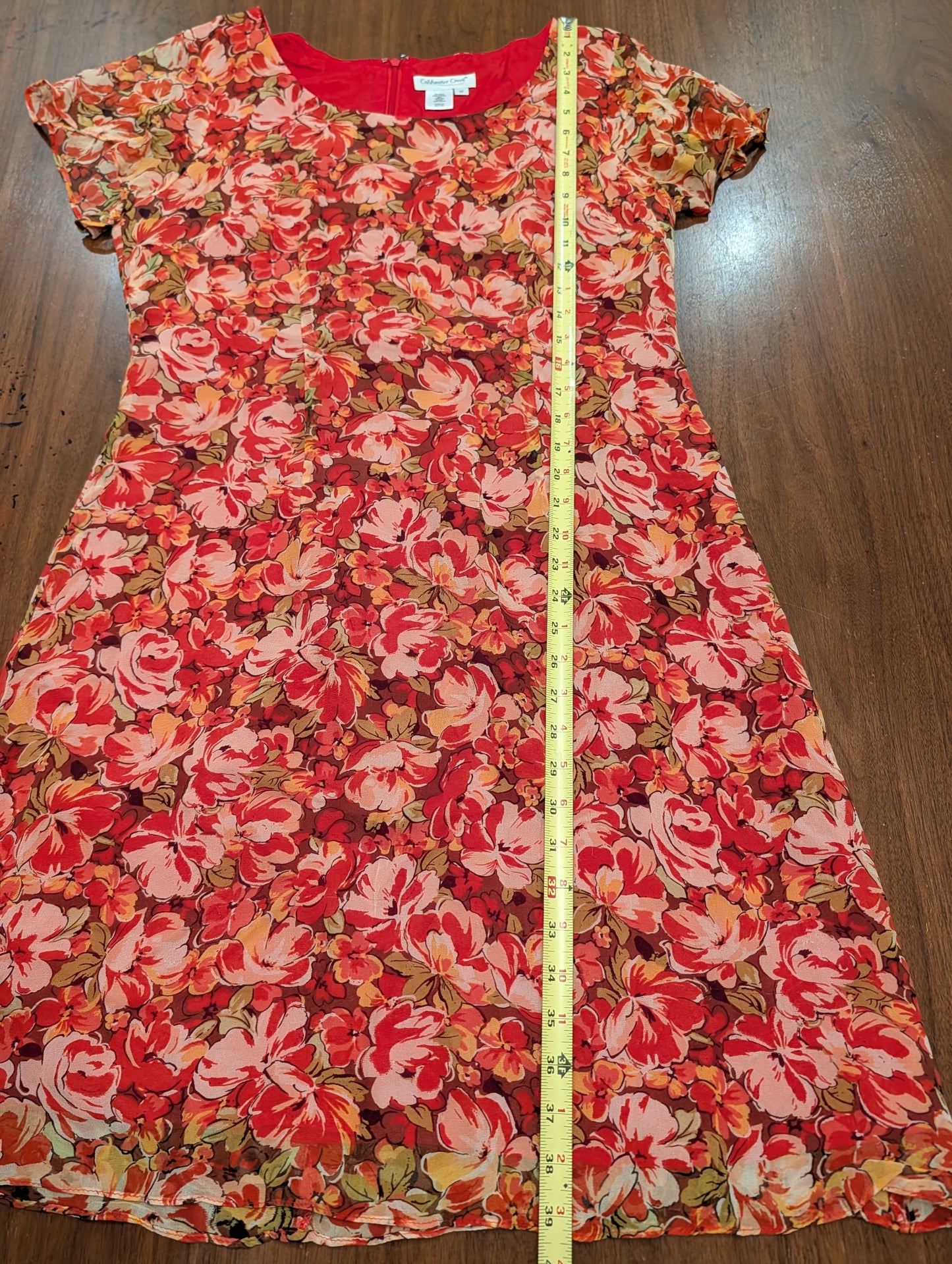 Vintage Coldwater Creek 100% Silk Floral Dress - 12