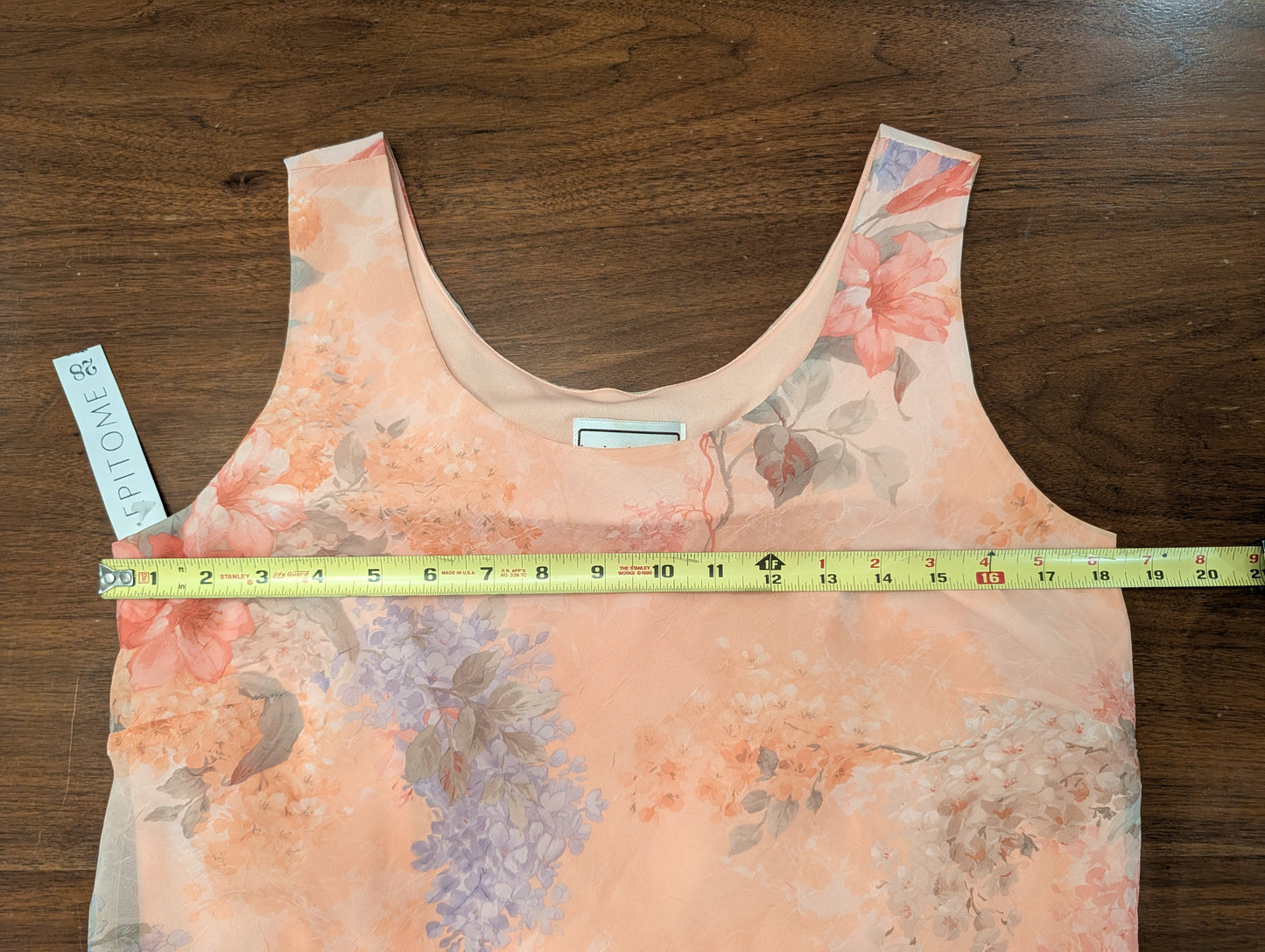 NWT Vintage Karin Stevens Floral Midi Dress - 10