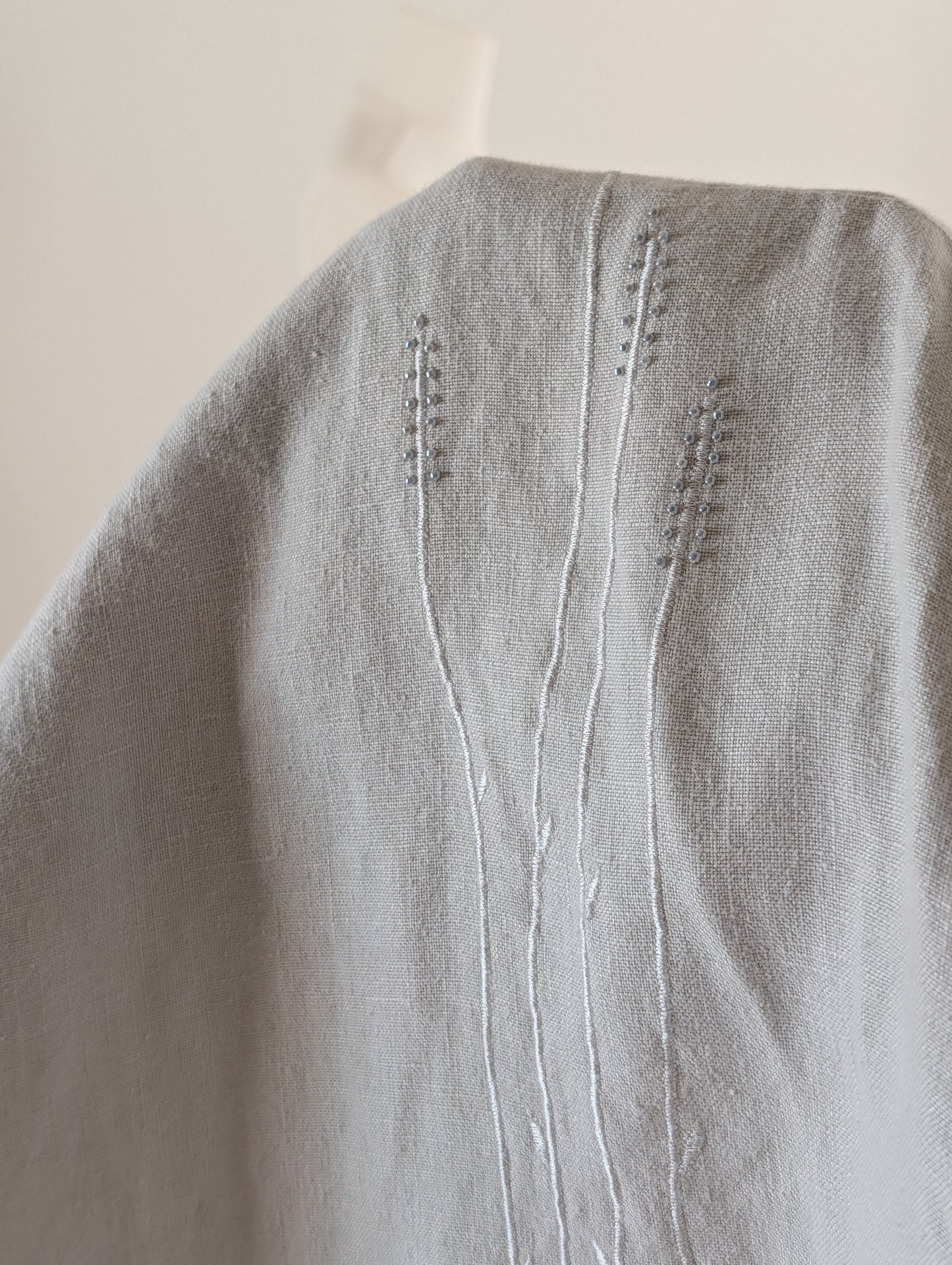 John Paul Richard Linen Embroidered Beaded Dress -