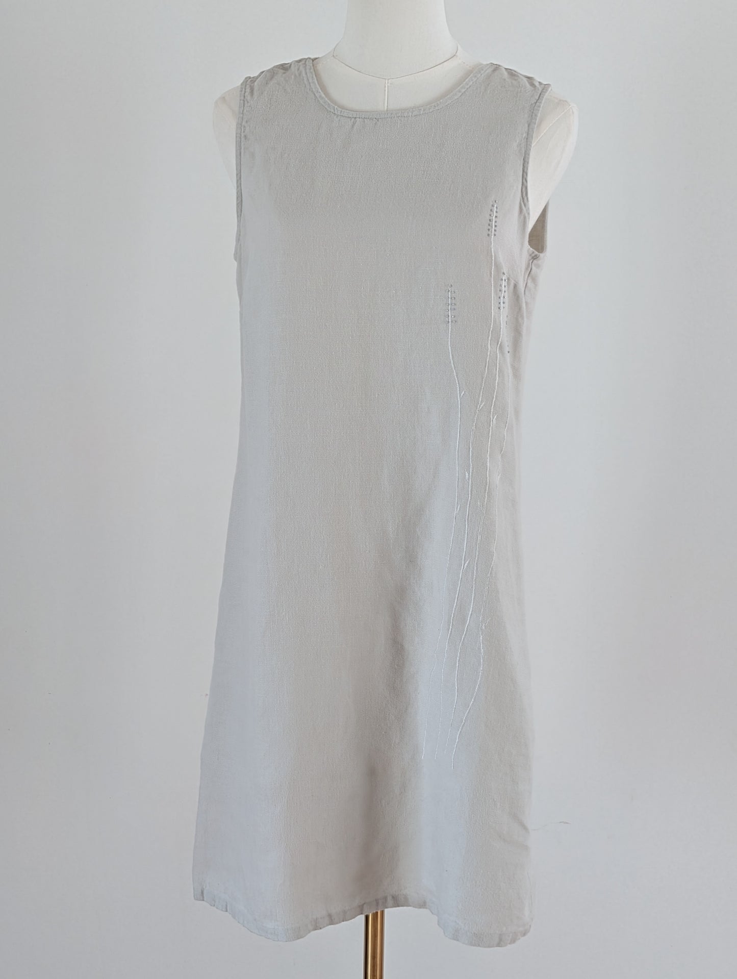 John Paul Richard Linen Embroidered Beaded Dress -