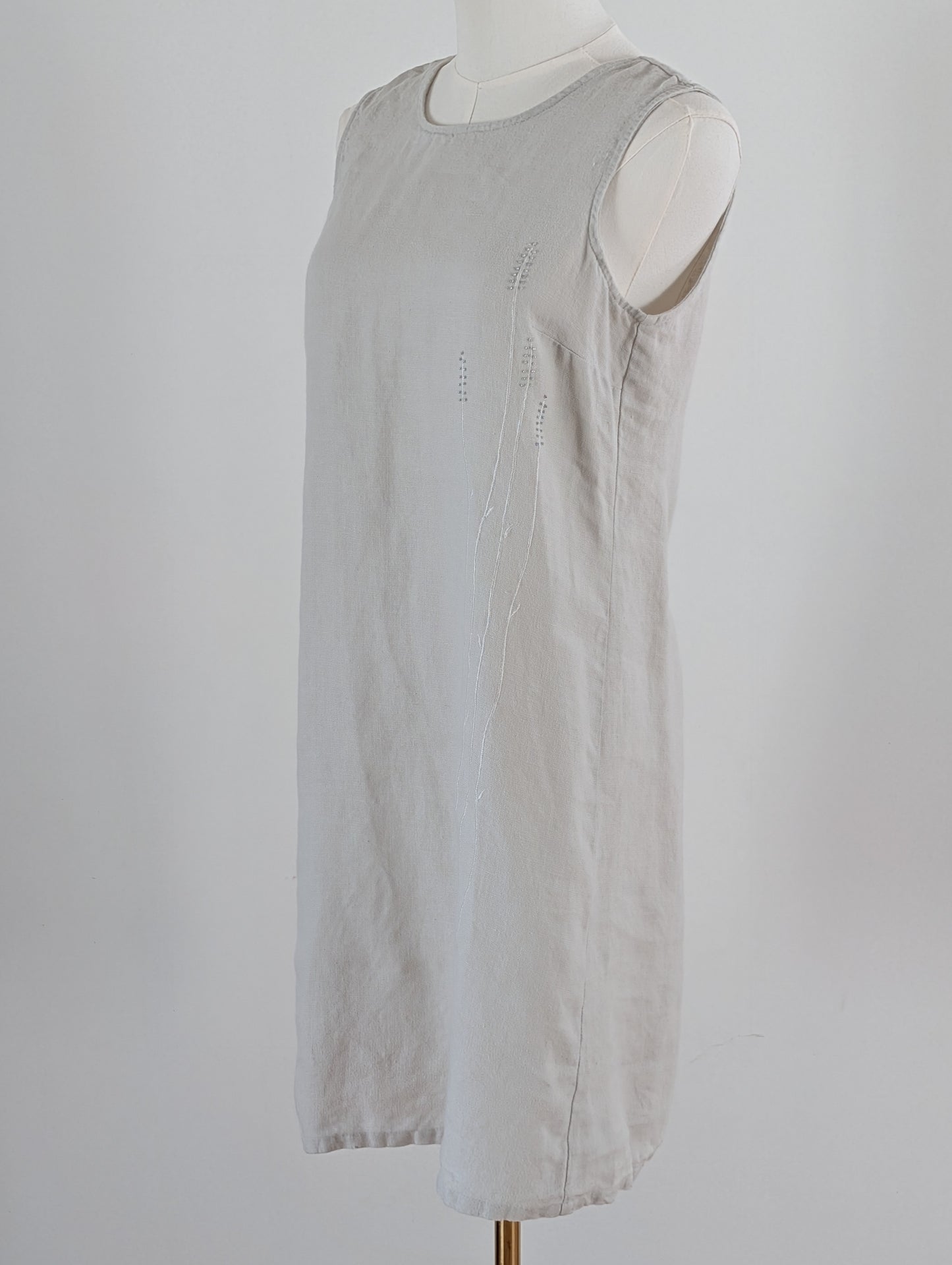 John Paul Richard Linen Embroidered Beaded Dress -