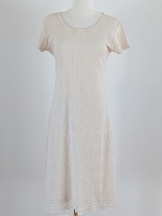 De Collection Crochet Lace Scalloped Romantic Dress - 8
