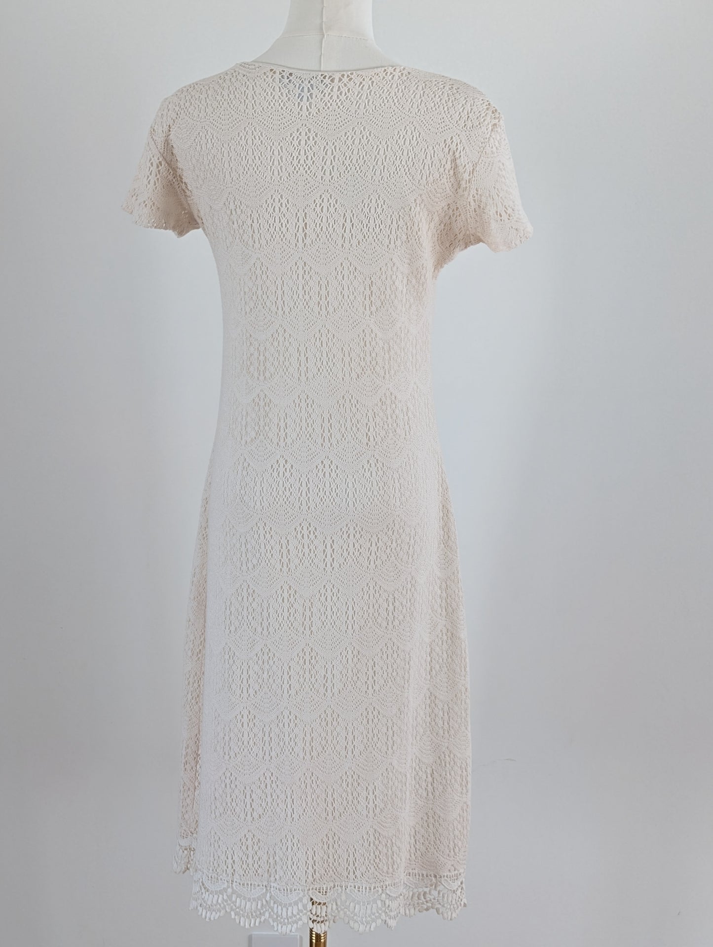 De Collection Crochet Lace Scalloped Romantic Dress - 8