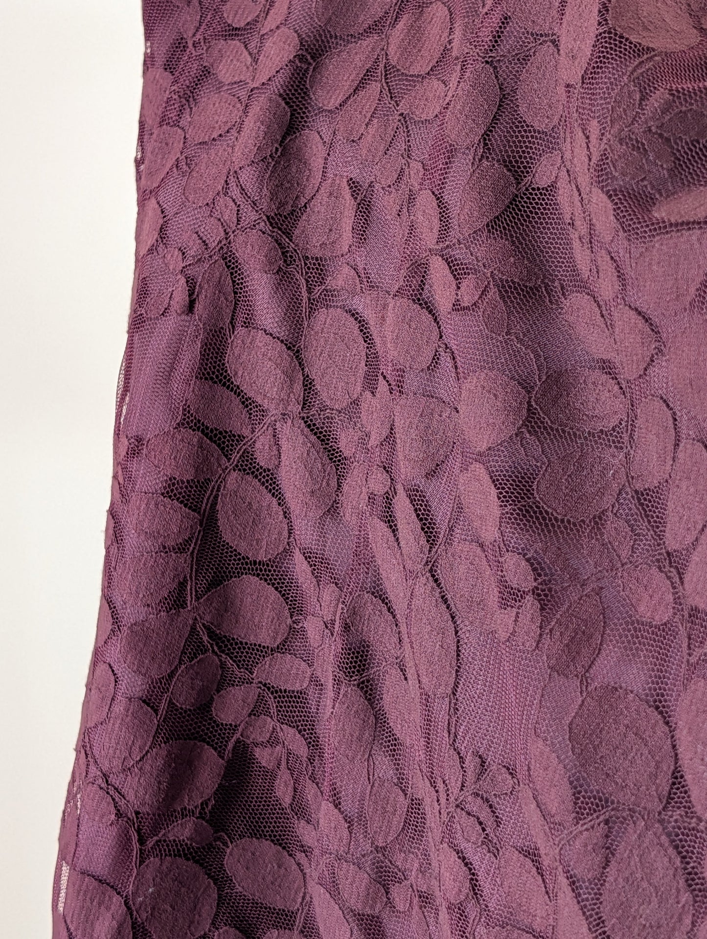 Garnet Hill Lace Floral Long Sleeve Dress - 10