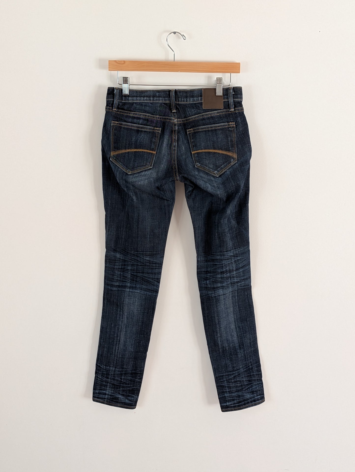 Driftwood Floral Embroidered Dark Wash Jeans - 26