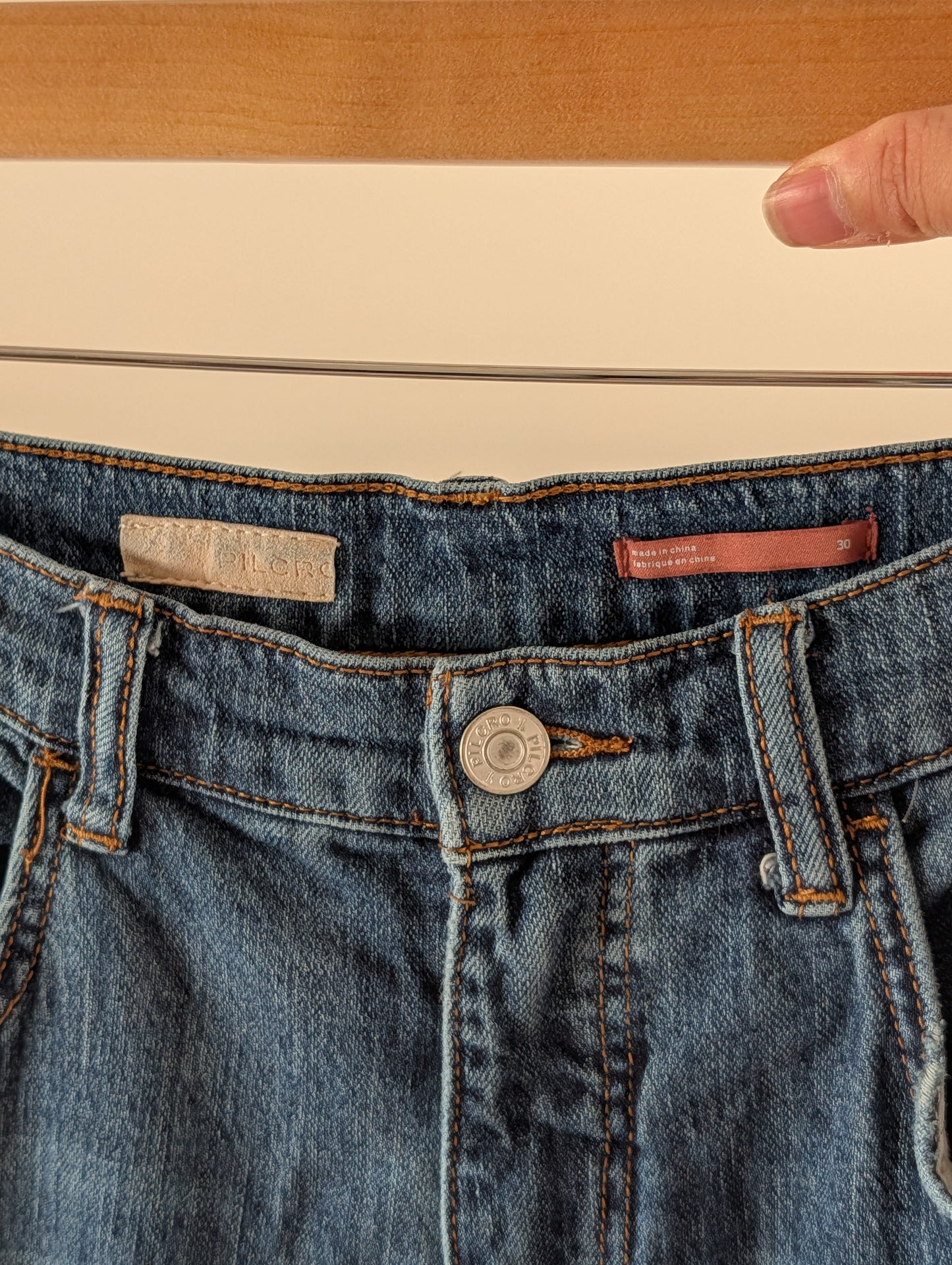 Anthropologie Pilcro Dark Wash Wide Leg Jeans - 30