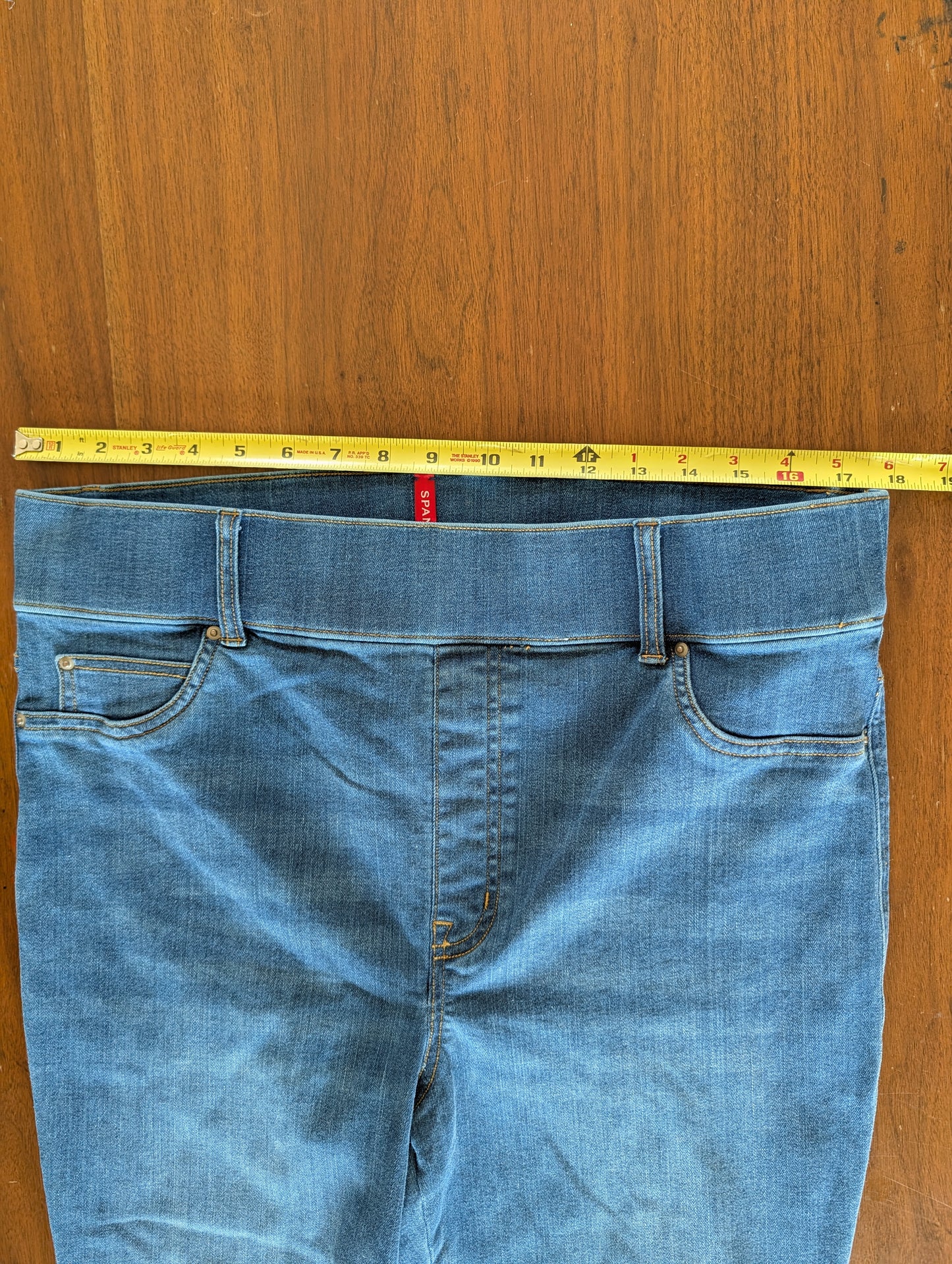 SPANX Denim Pull-On Elastic Waist Bootcut Jeans - 1X