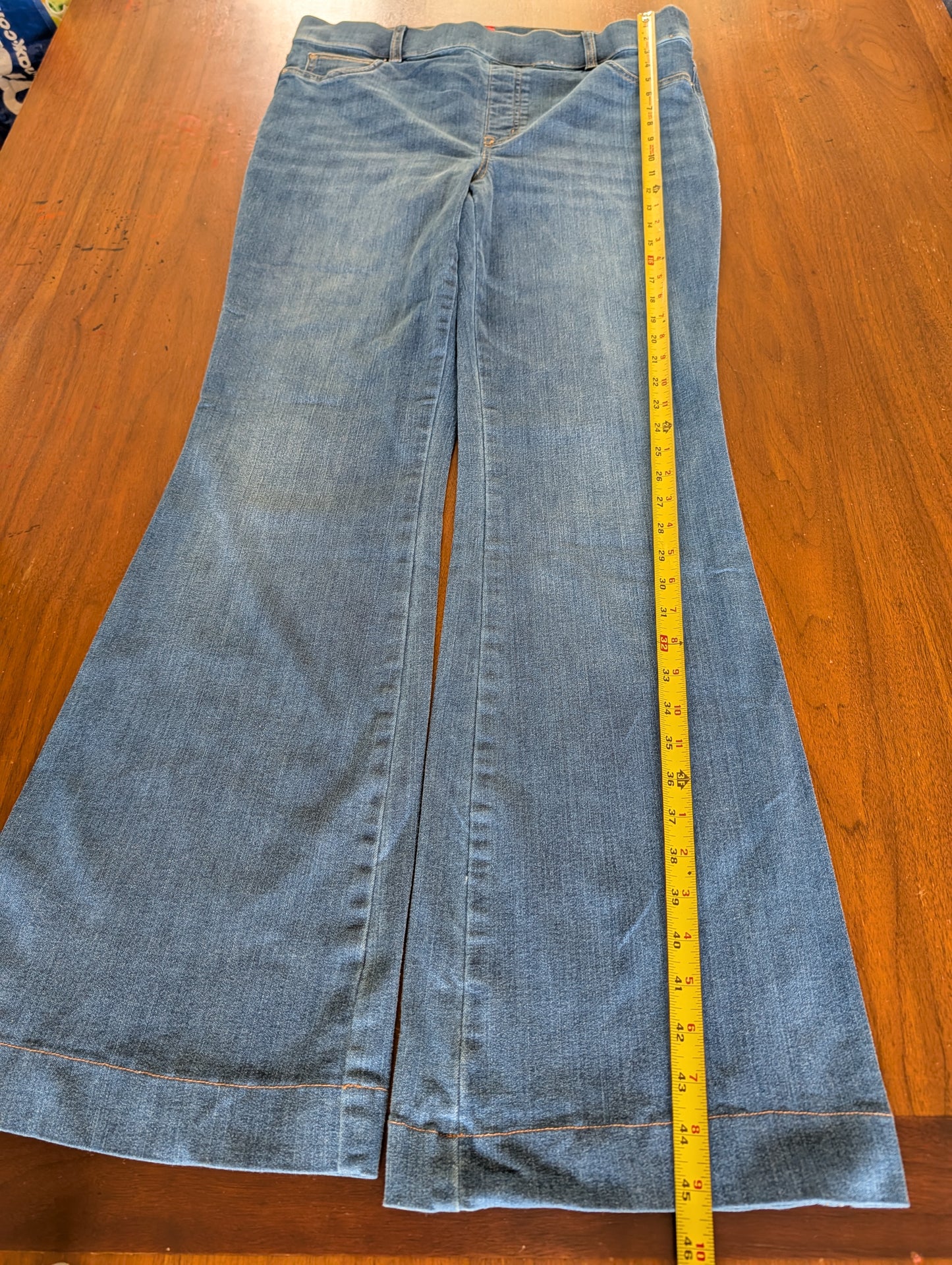 SPANX Denim Pull-On Elastic Waist Bootcut Jeans - 1X